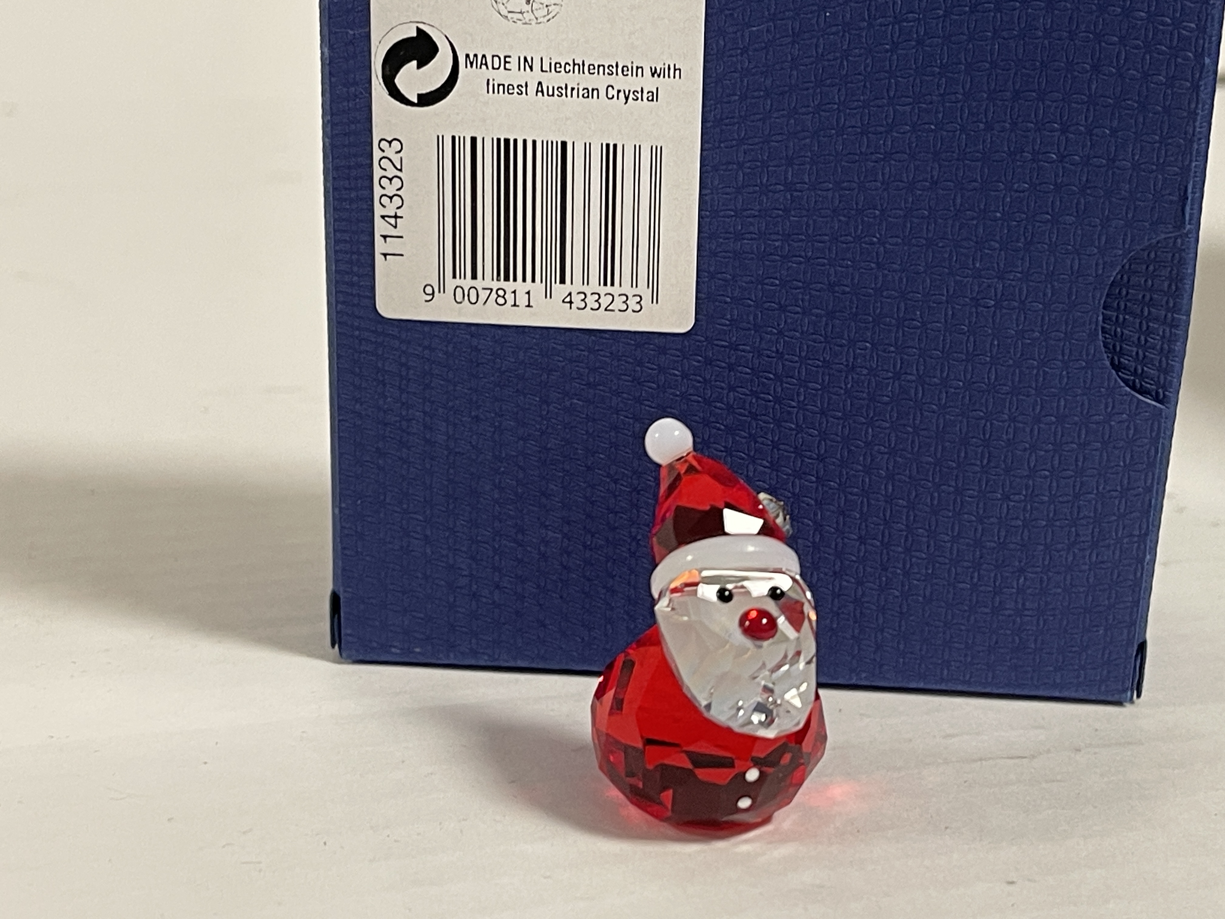 Swarovski Figur 1143323 Schaukelnder Weihnachtsmann 5 cm. Ovp & Zertifikat.  Top Zustand 