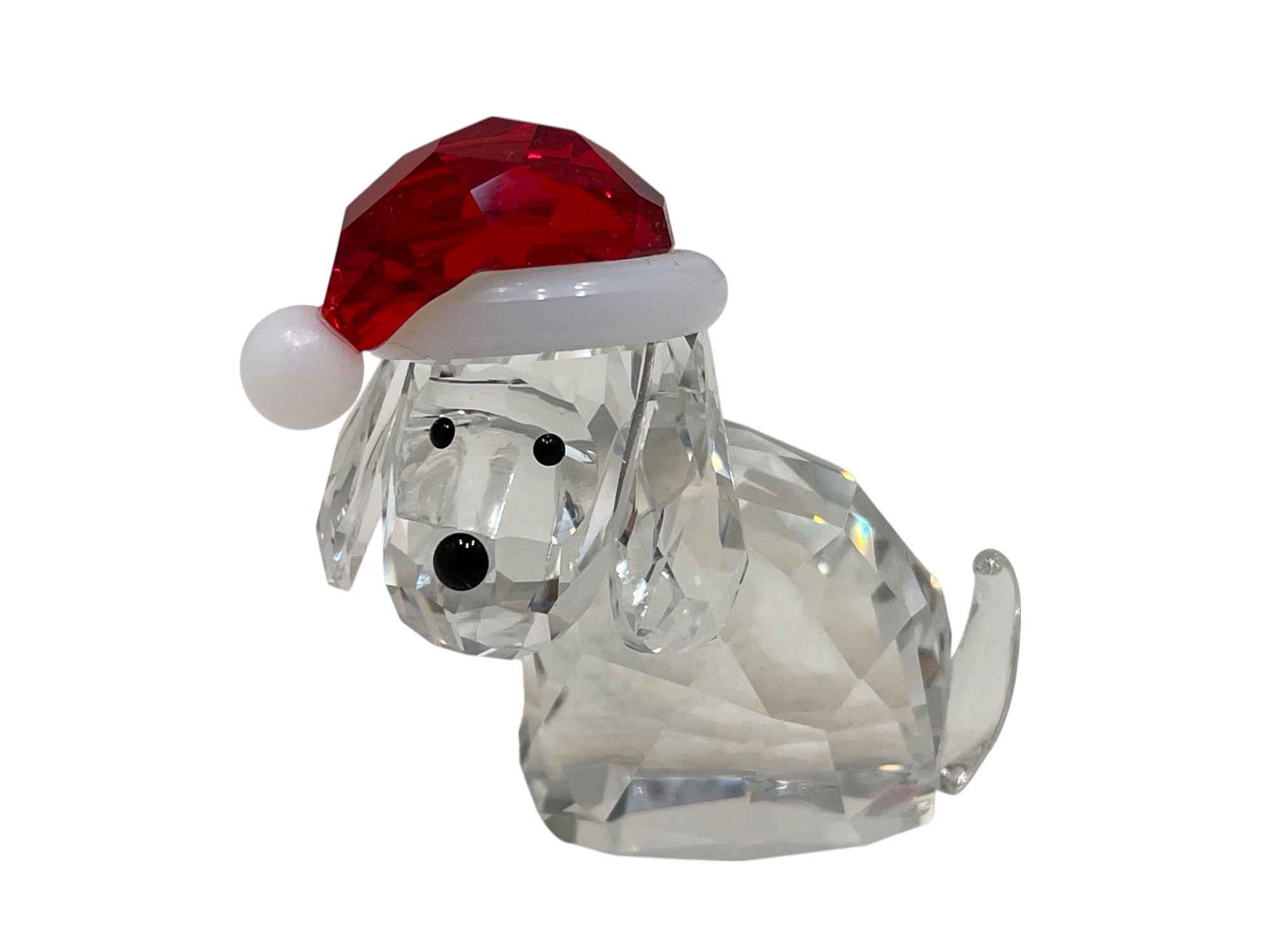 Swarovski Figur 5060449 Hund mit Nikolausmütze 4,5 cm. Top Zustand 
