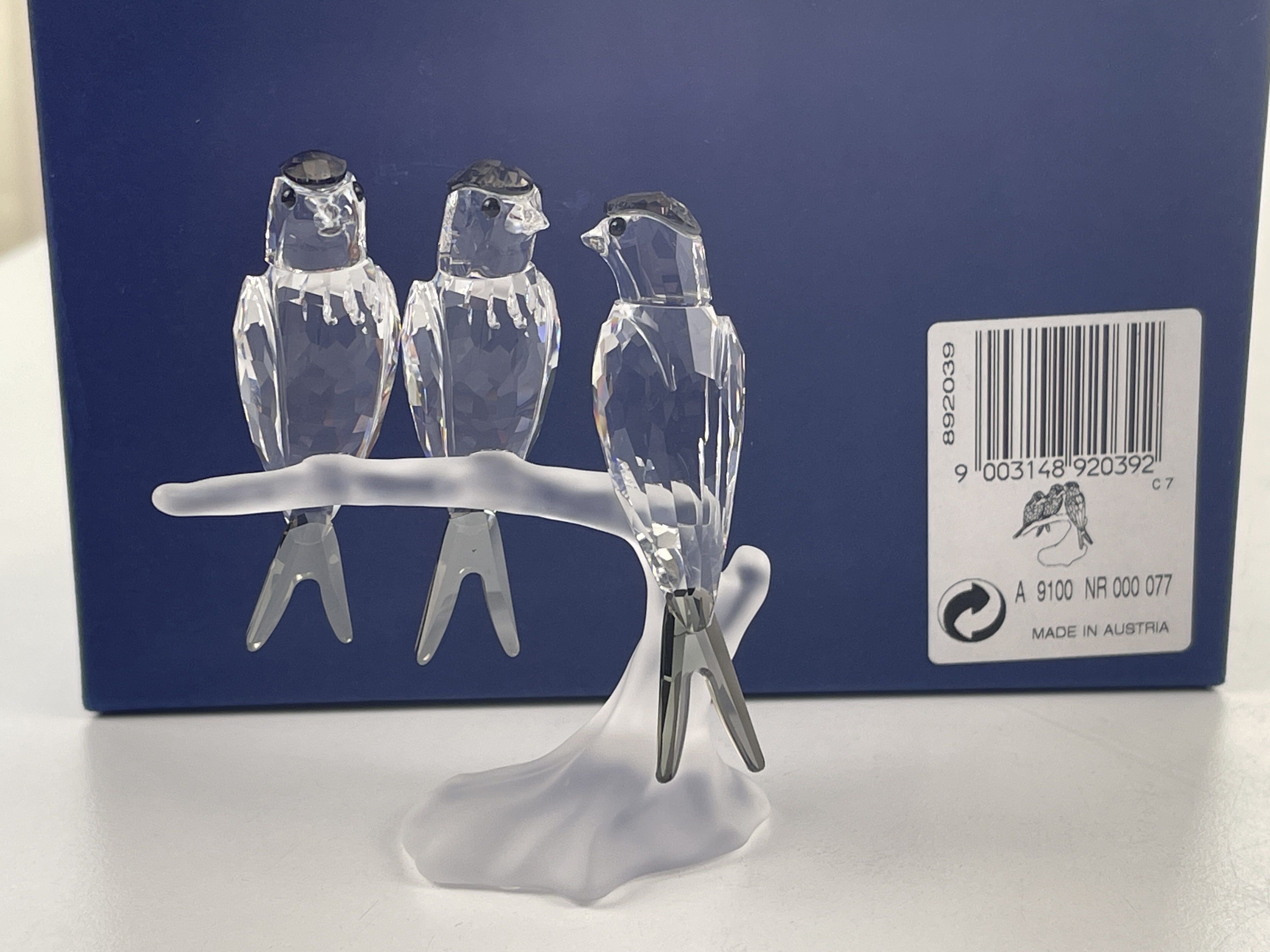 Swarovski Figur 892039 Schwalben 8 cm. Mit Ovp & Zertifikat. Top Zustand  