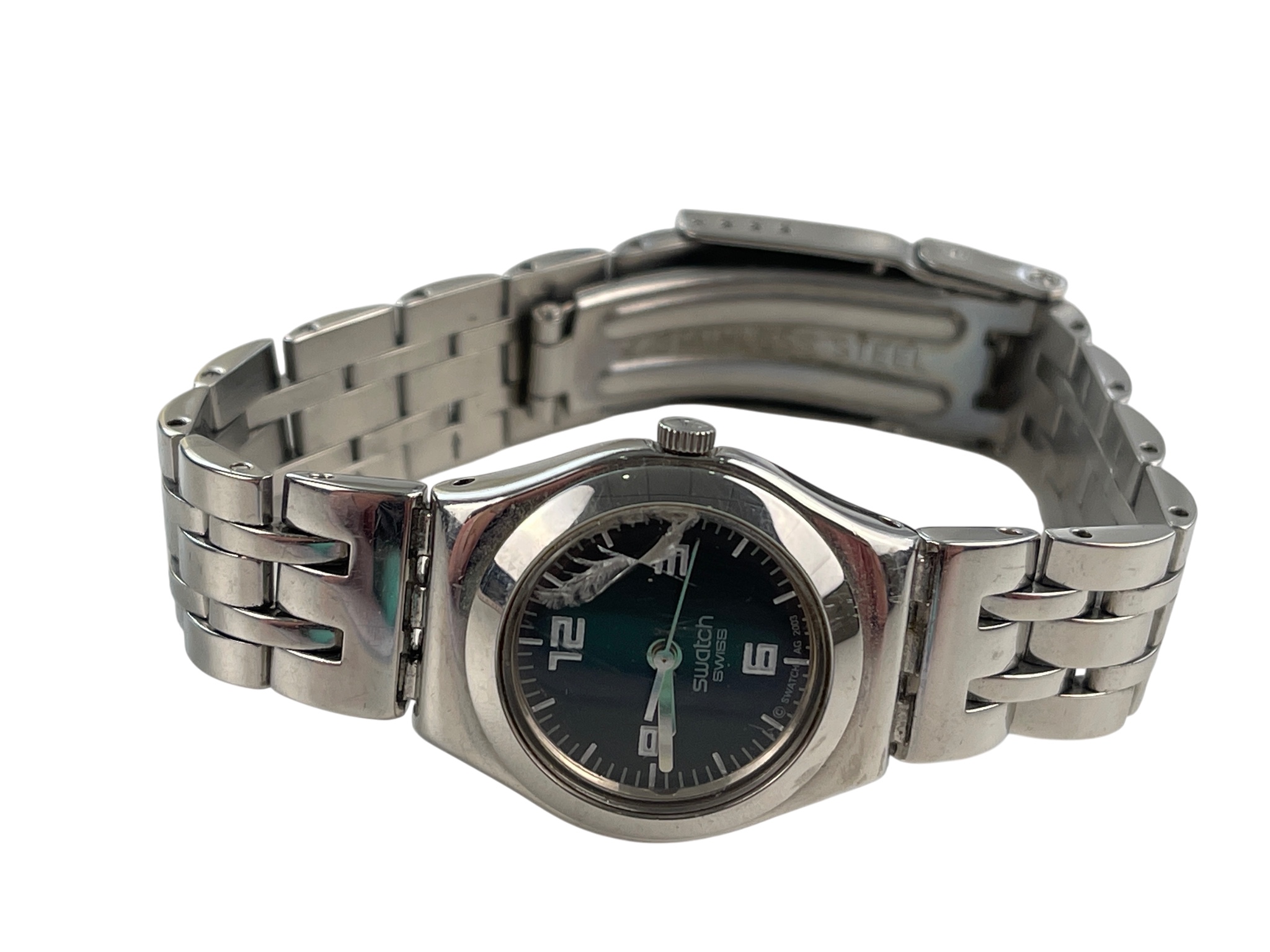 Swatch Herren Armbanduhr Quartz  - leicht defekt im Glas