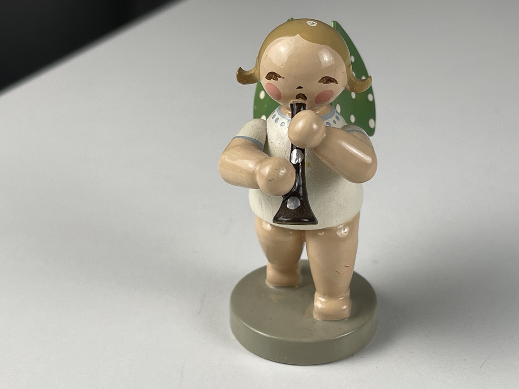 Erzgebirge Wendt und Kühn Figur Engel 6 cm. Zustand siehe Fotos