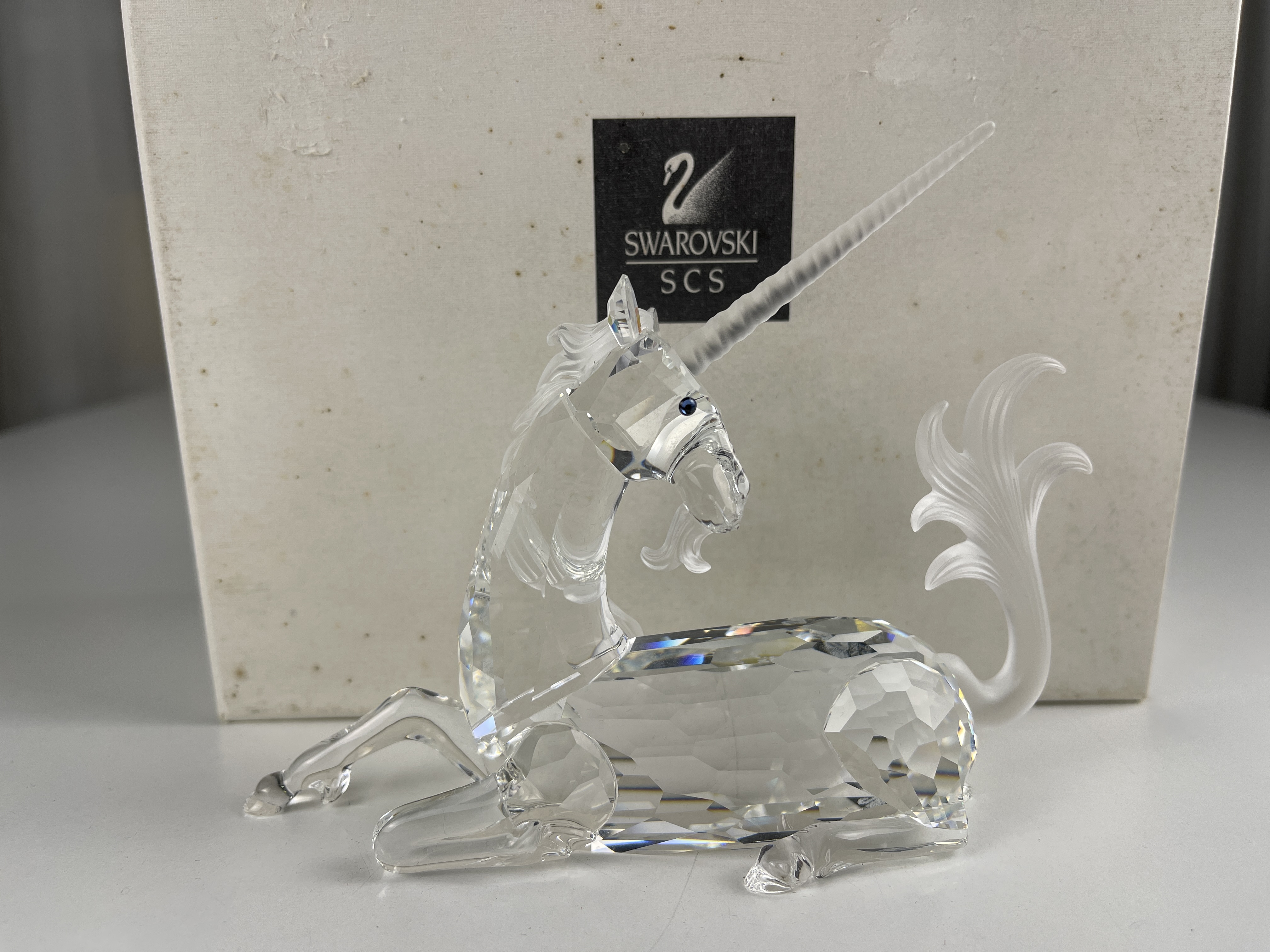  Swarovski Figur 191727 Jahresfigur Einhorn 14 cm. Mit Kiste - Top Zustand 