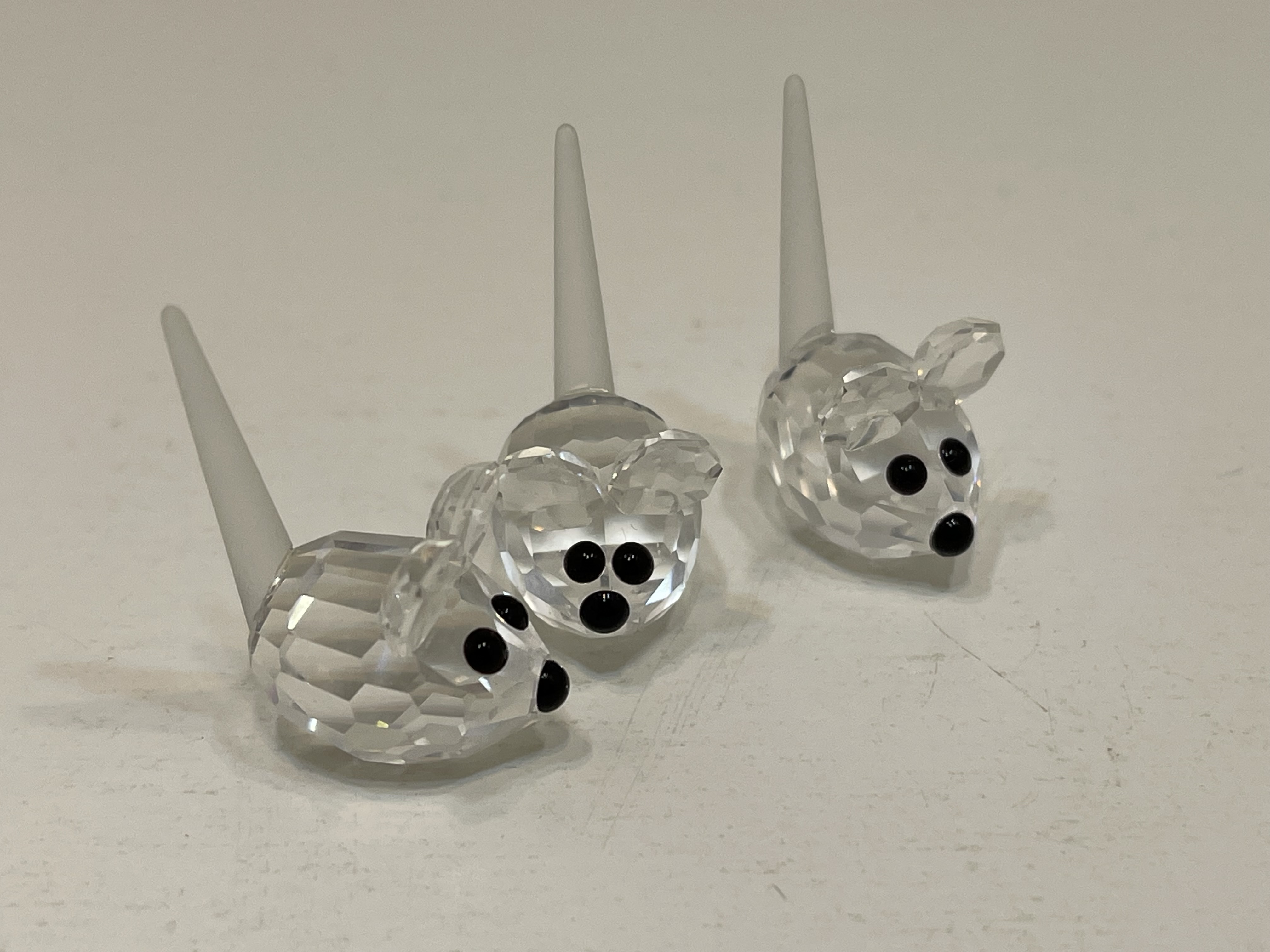 Swarovski Kristall 181513 Figur 3 Mäuse je 2,5 cm. Top Zustand    