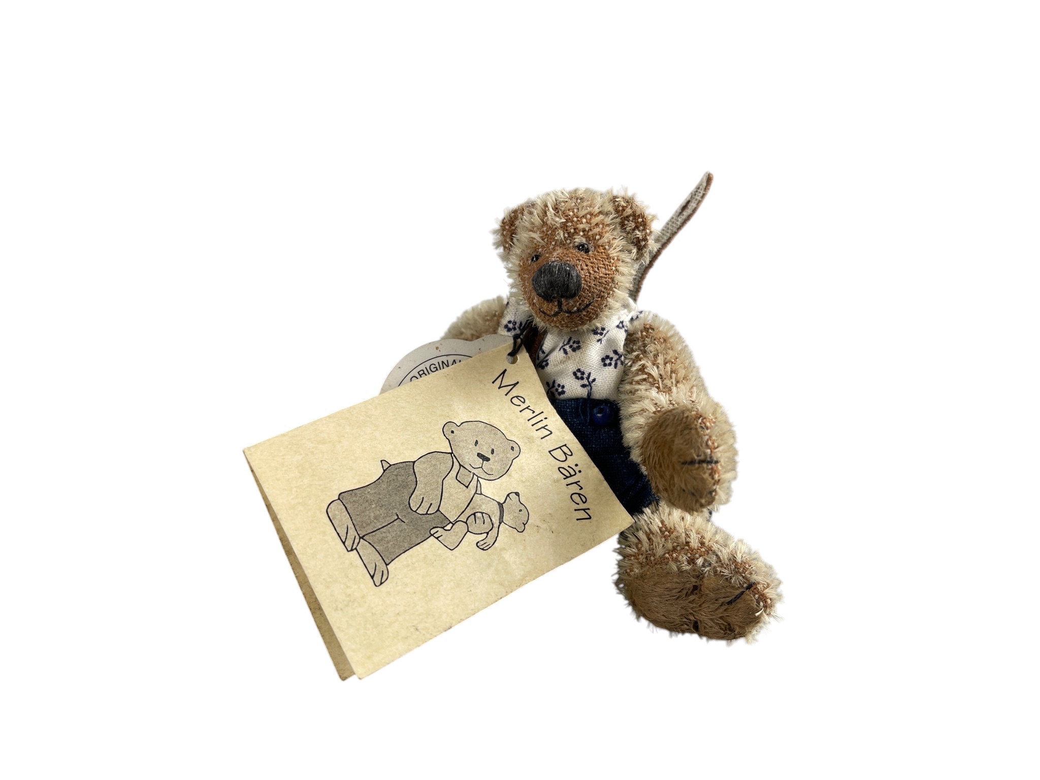 Künstlerbär Teddybär  Merlin Bären 10 cm. Top Zustand  