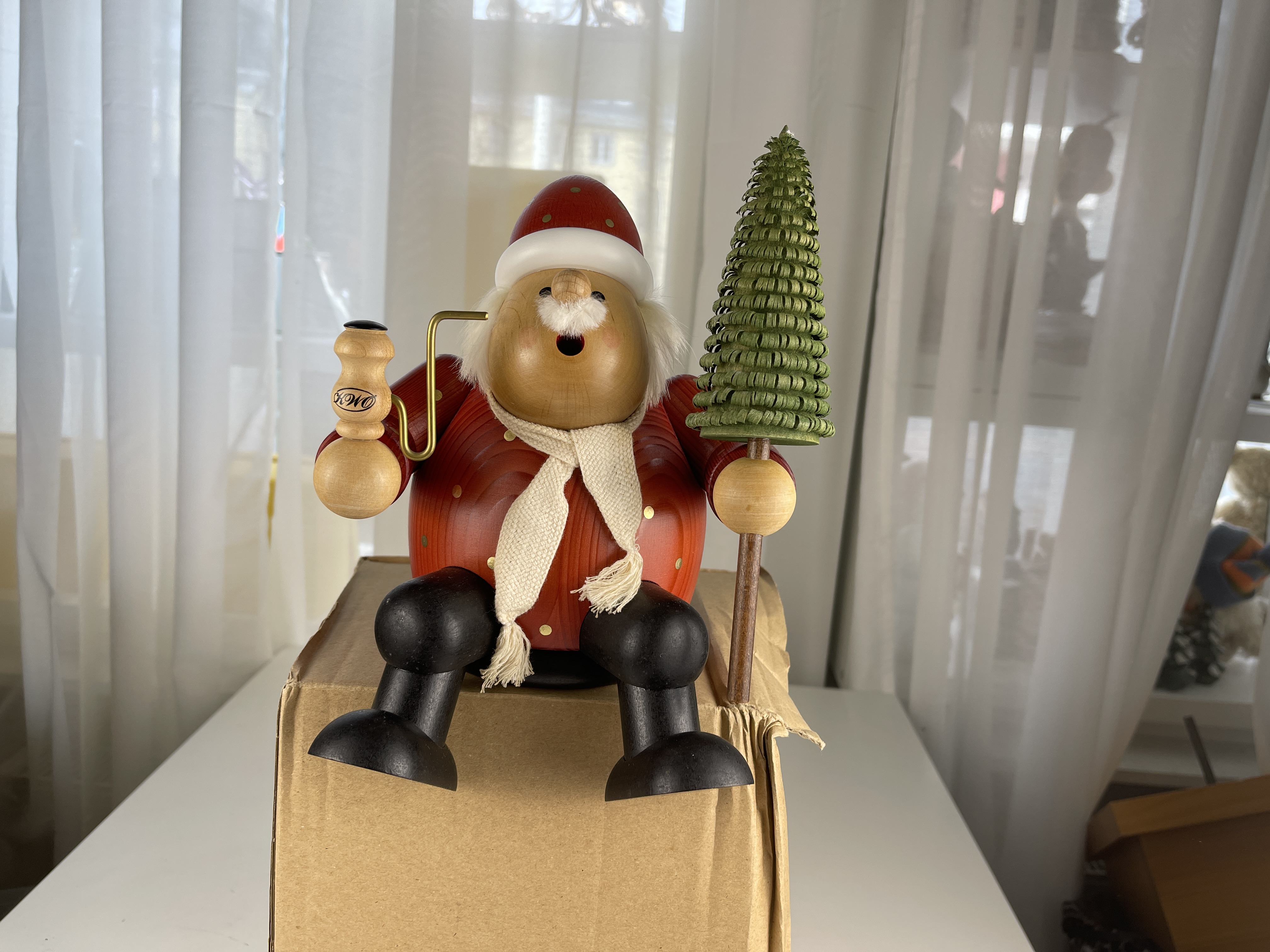 Erzgebirge Figur Räuchermann Holzfigur 15 cm. Top Zustand     