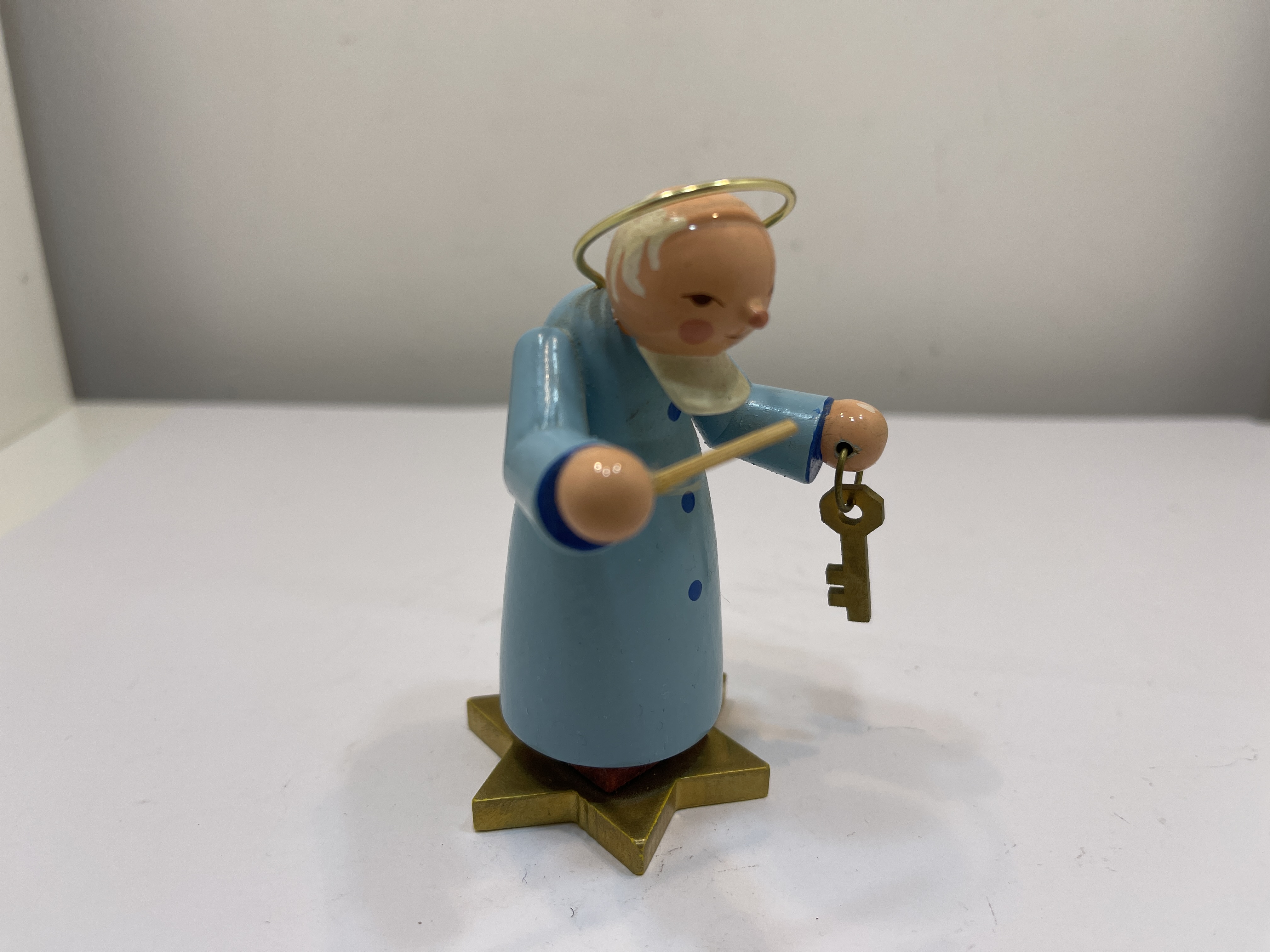 Christian Ulbricht  Erzgebirge Figur Petrus - 9 cm - Top Zustand 