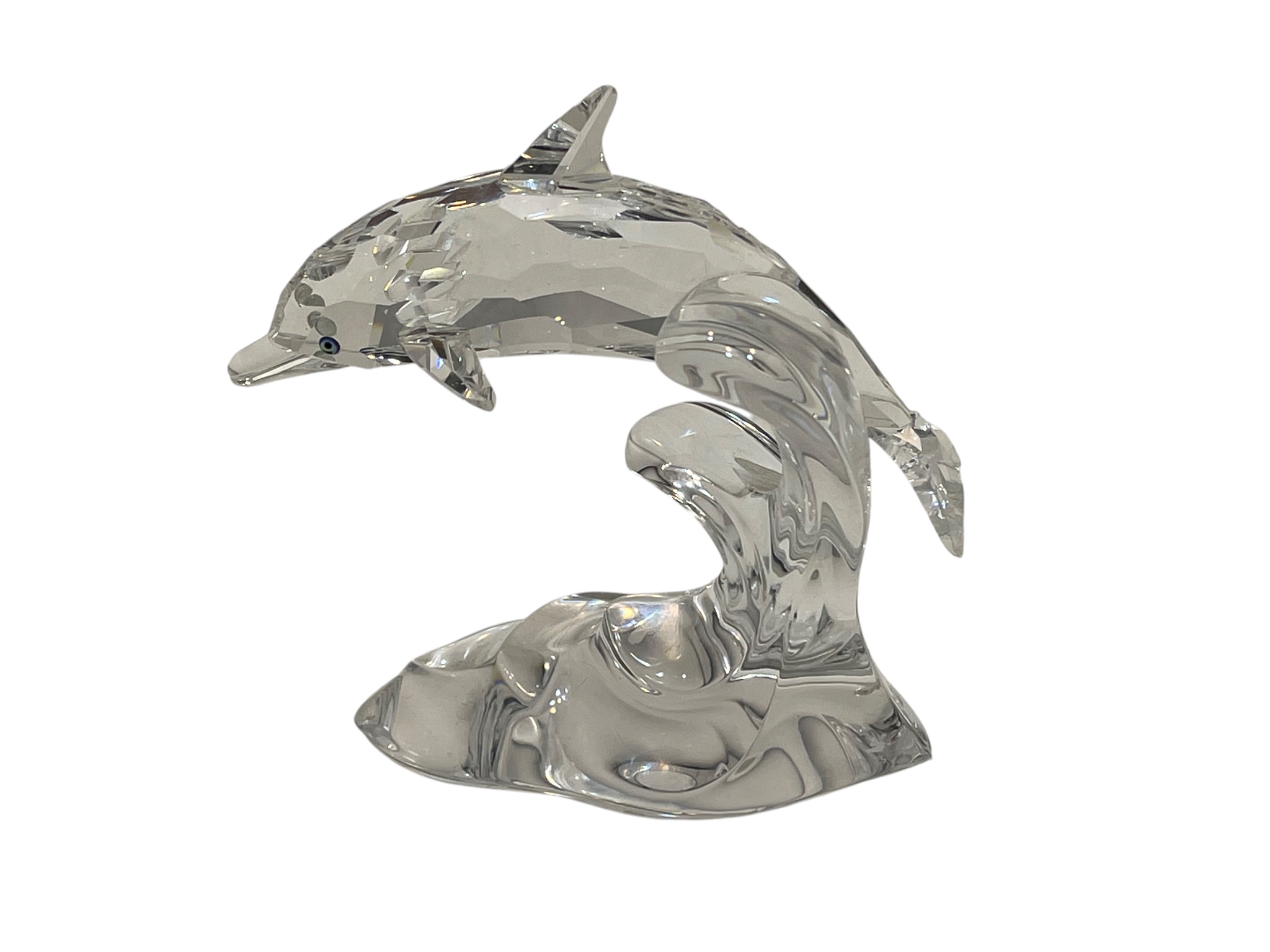  Swarovski Figur 190365 Delfin auf Welle 10 cm. Leicht Defekt 