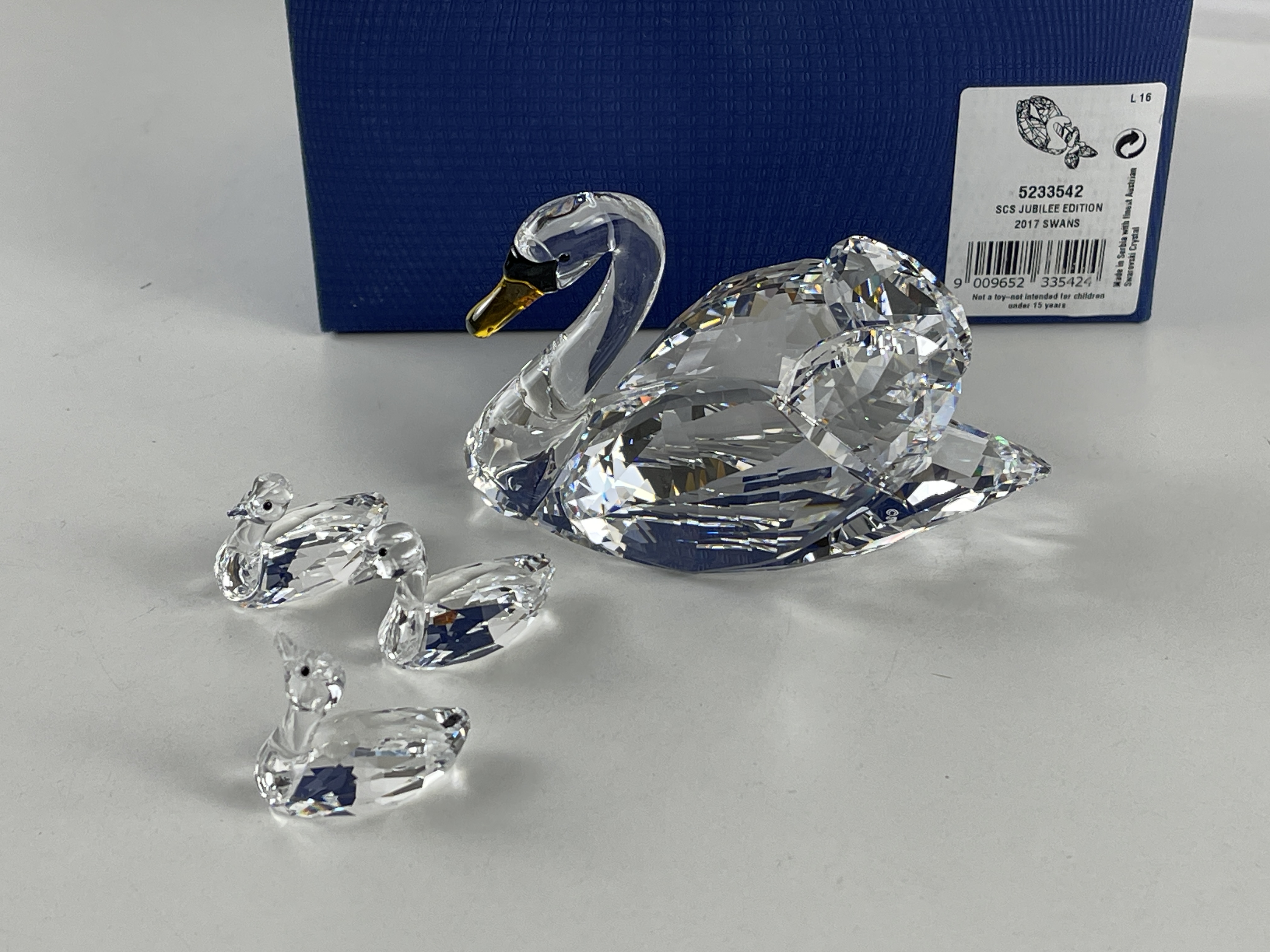  Swarovski Figur 5233542 Schwäne SCS 9,6 cm. Ovp & Zertifikat - Top Zustand  