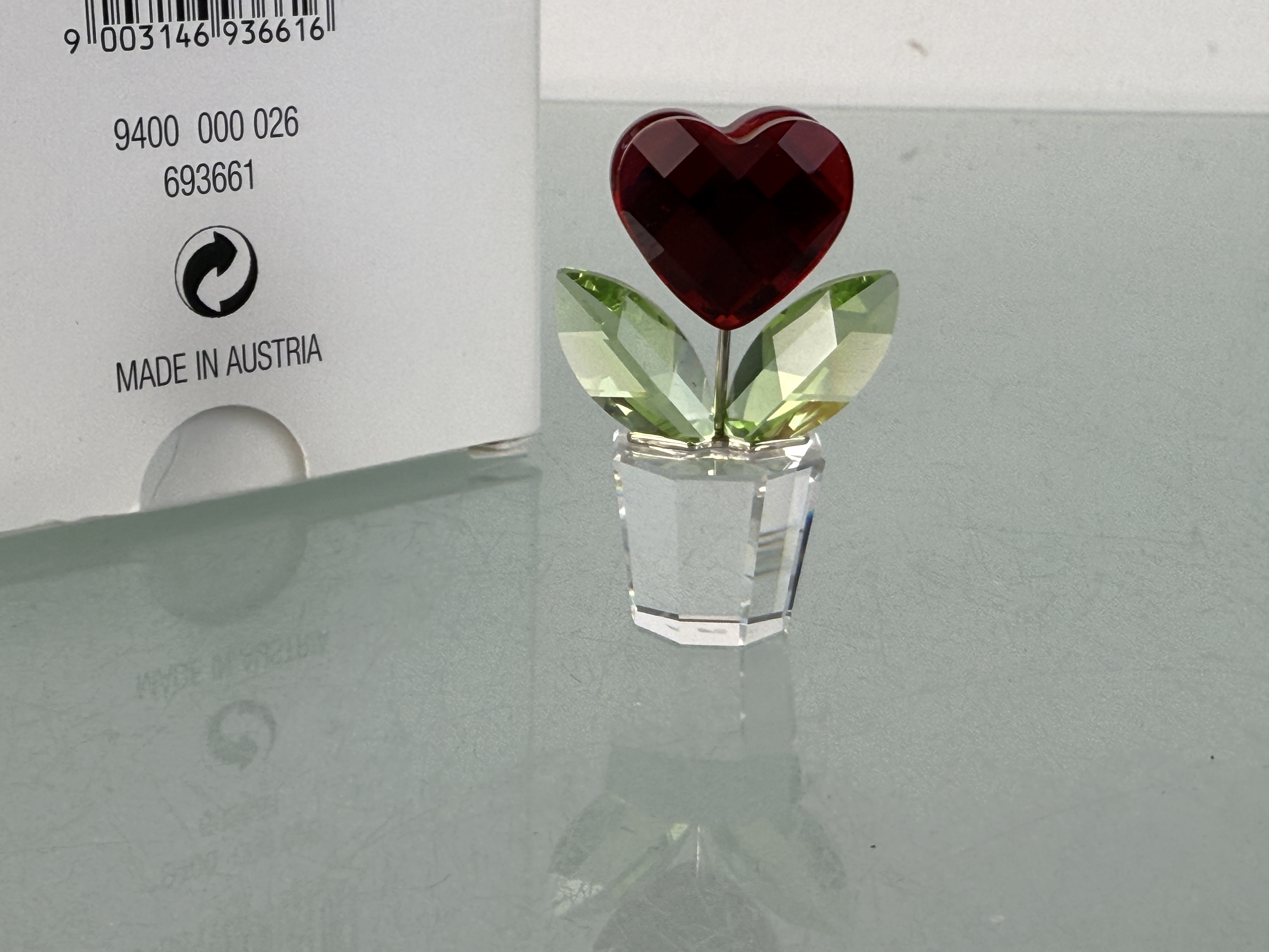 Swarovski Figur 693661 Blumentopf Blume 5 cm. Ovp & Zertifikat. Top Zustand  