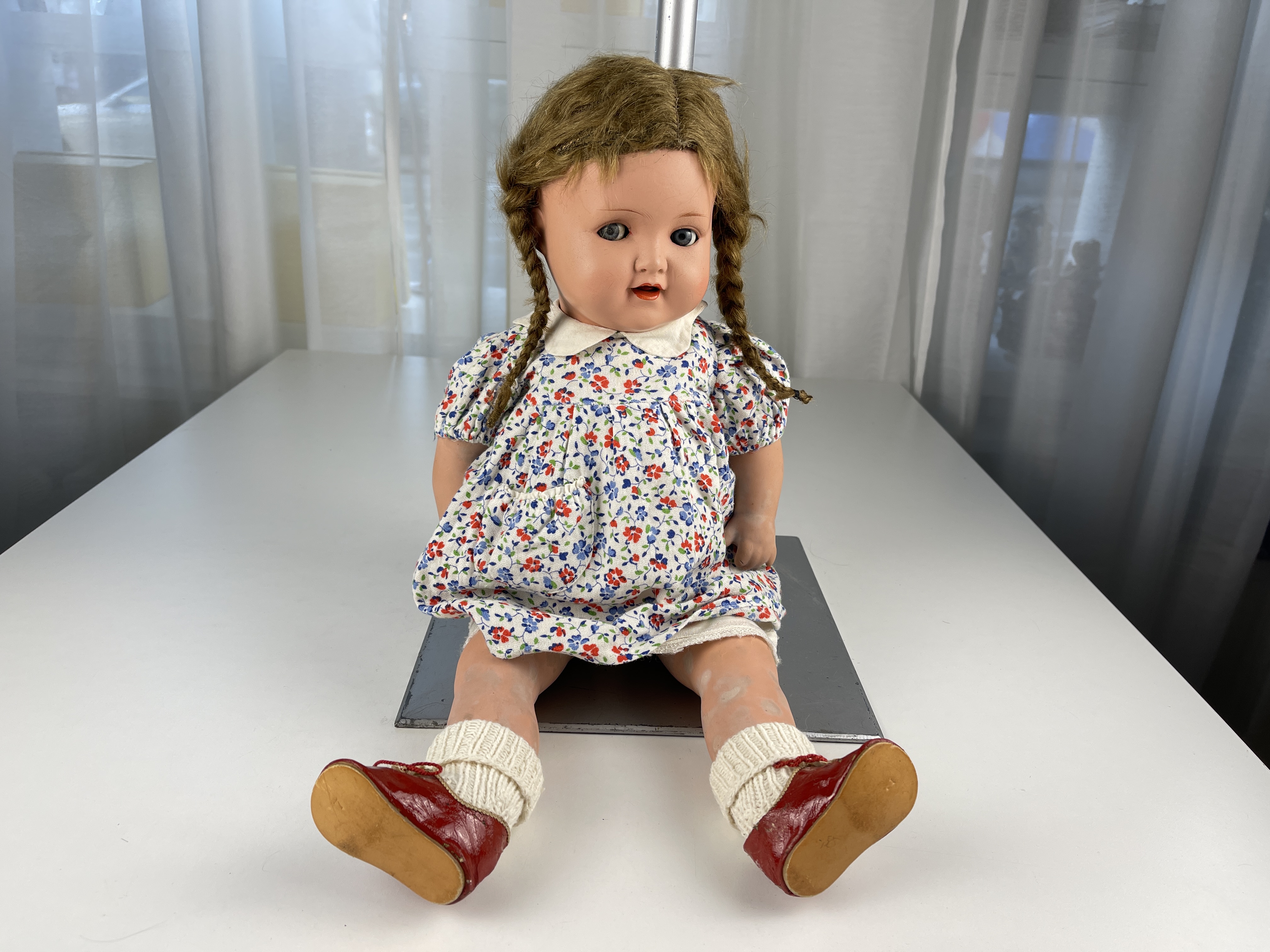 Alte Sammler Puppe Zelluloid Stoff 48 cm Zustand Siehe Fotos.    