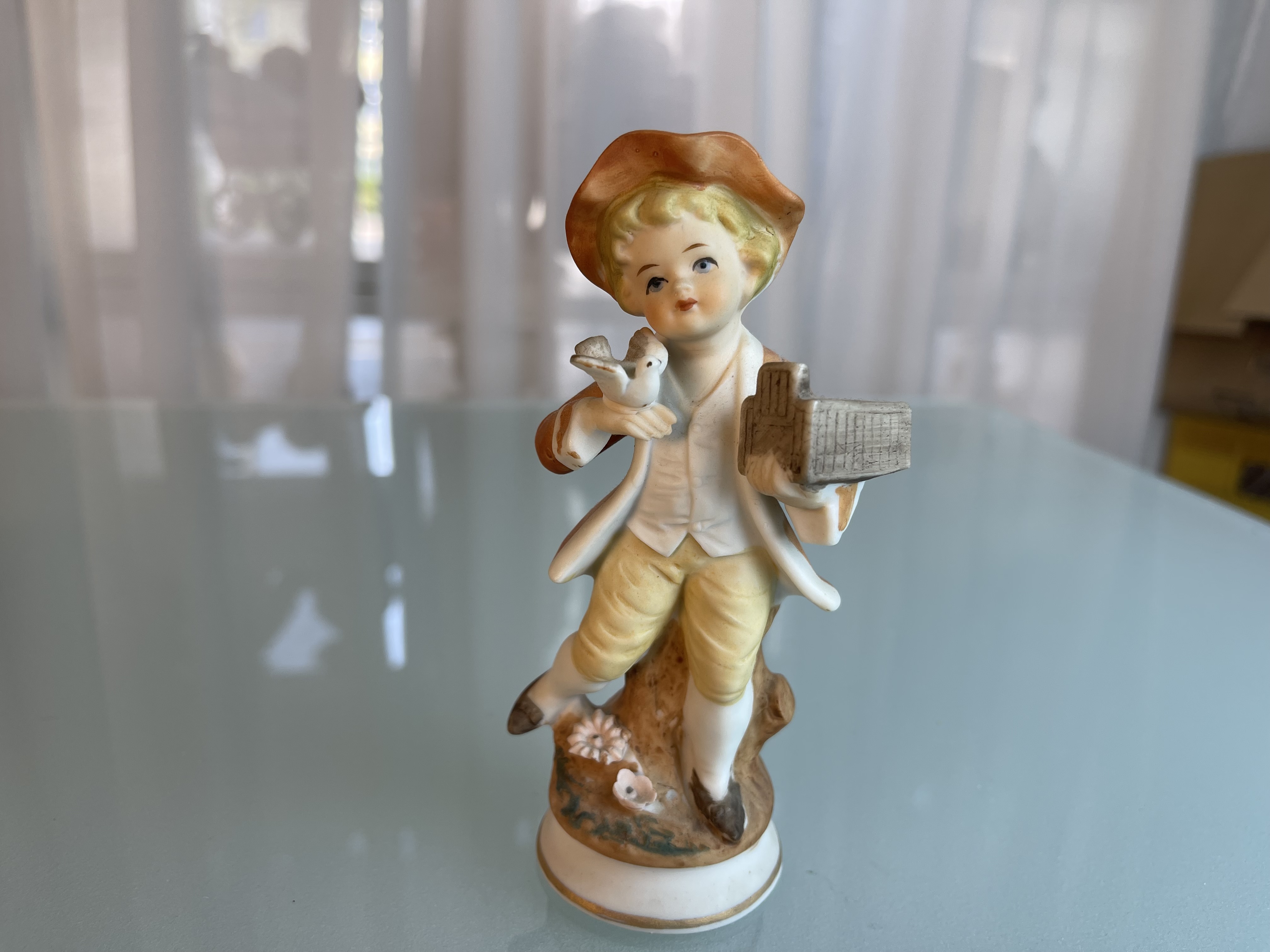 Sammler Figur Porzellan Junge mit Tau... SW60851
