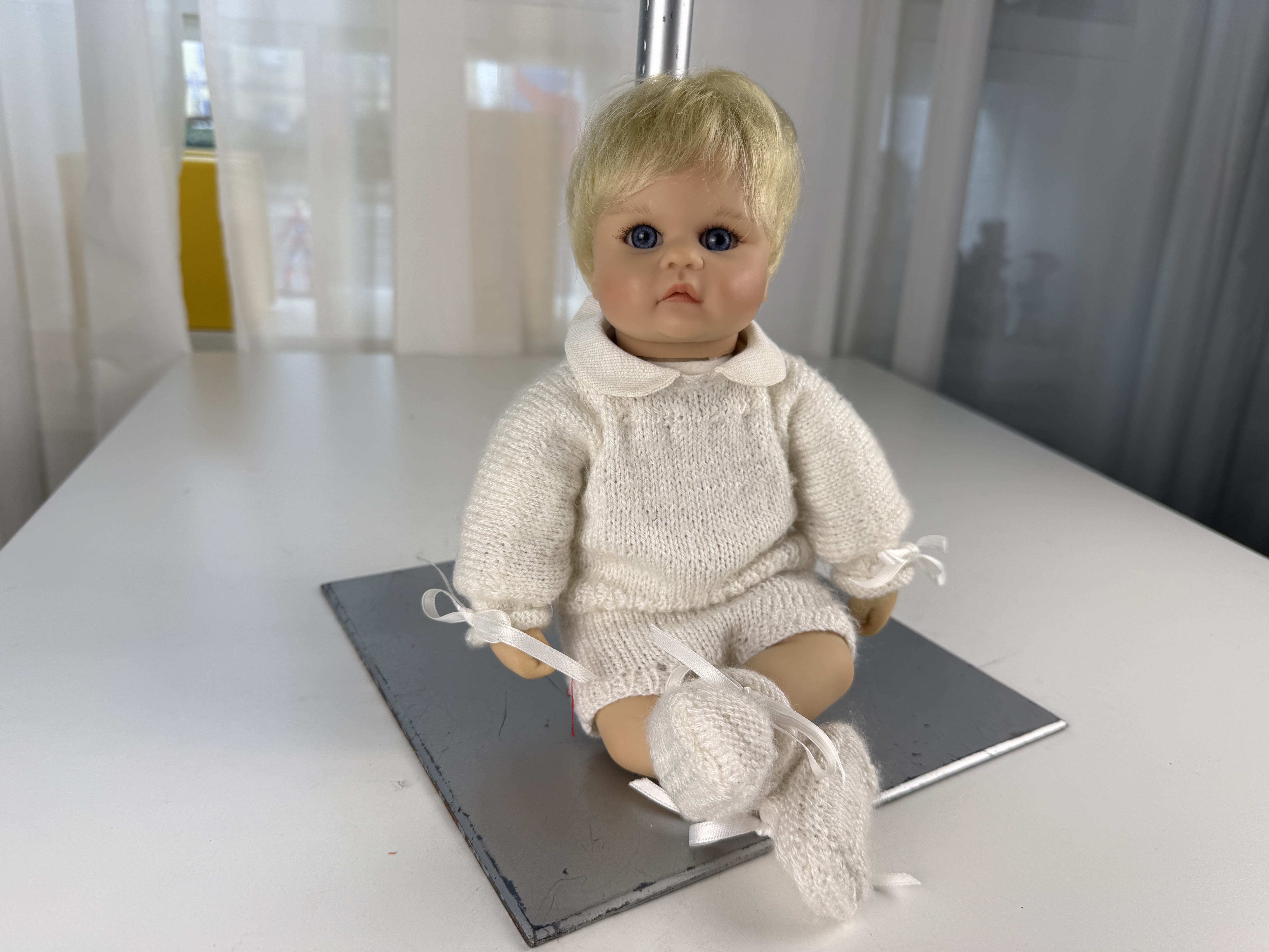 Künstlerpuppe Götz Vinyl Puppe 34 cm Top Zustand 