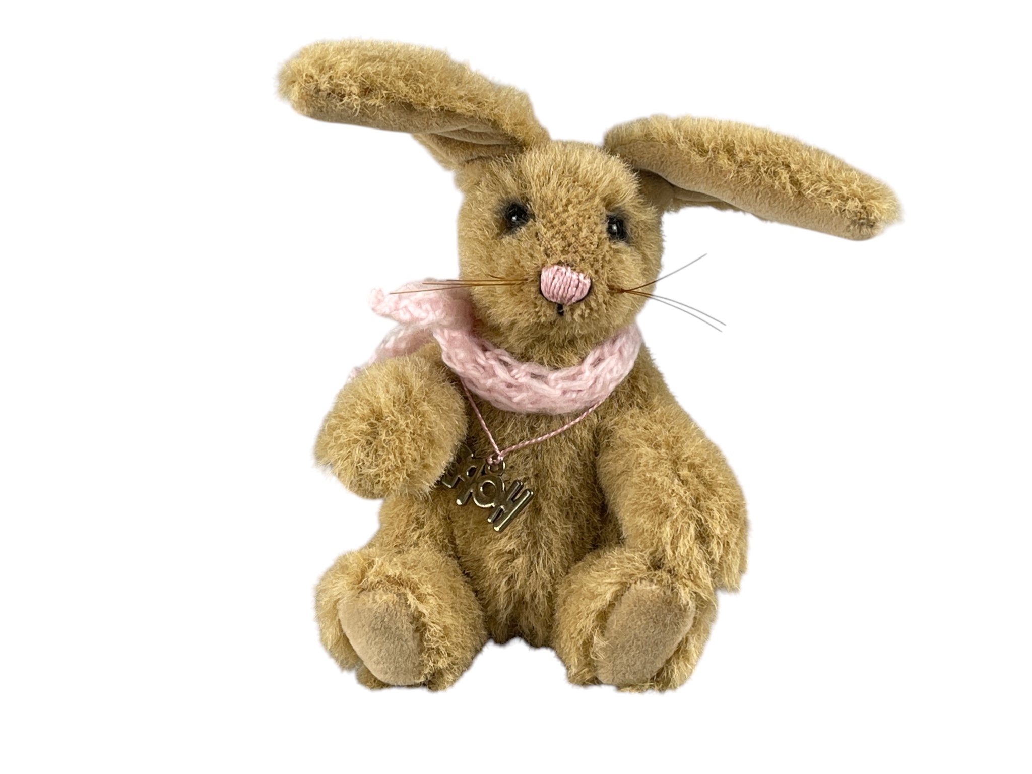 Künstler Stofftier Hase 12 cm. - Top Zustand.       