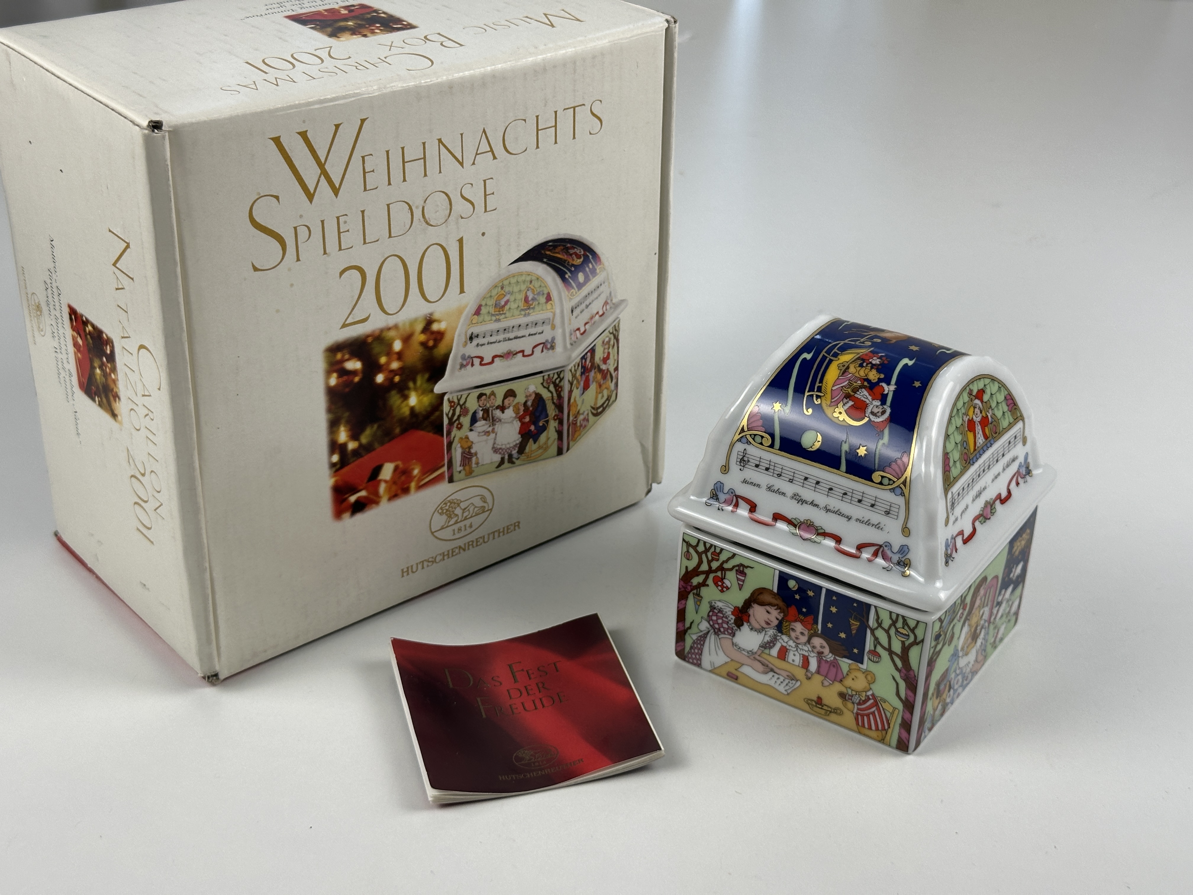 Hutschenreuther Porzellan 2001 Spieluhr 10,5 cm. 1 Wahl - Top Zustand