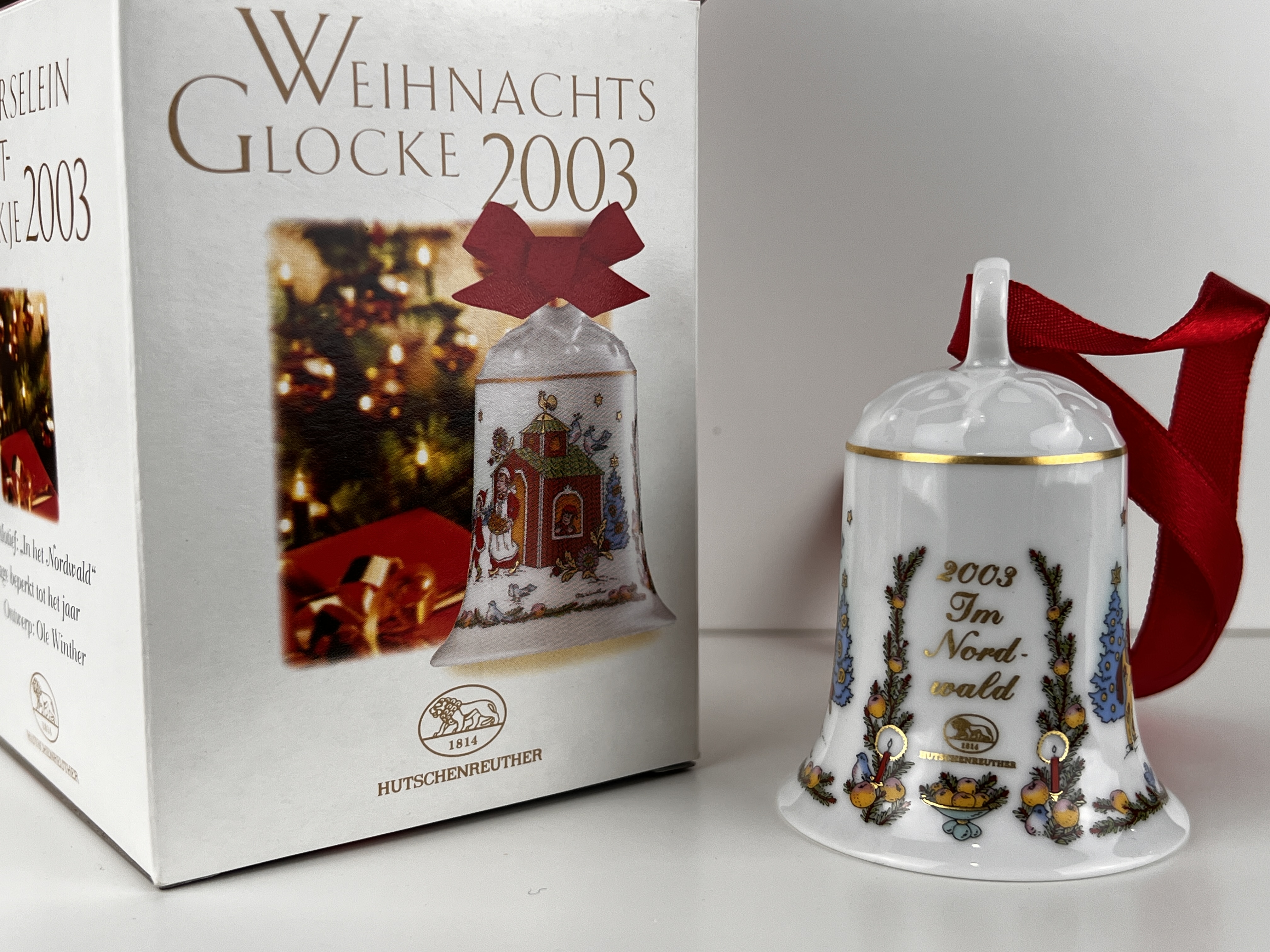  Hutschenreuther 2003 Weihnachtsglocke  7 cm. Top Zustand.    