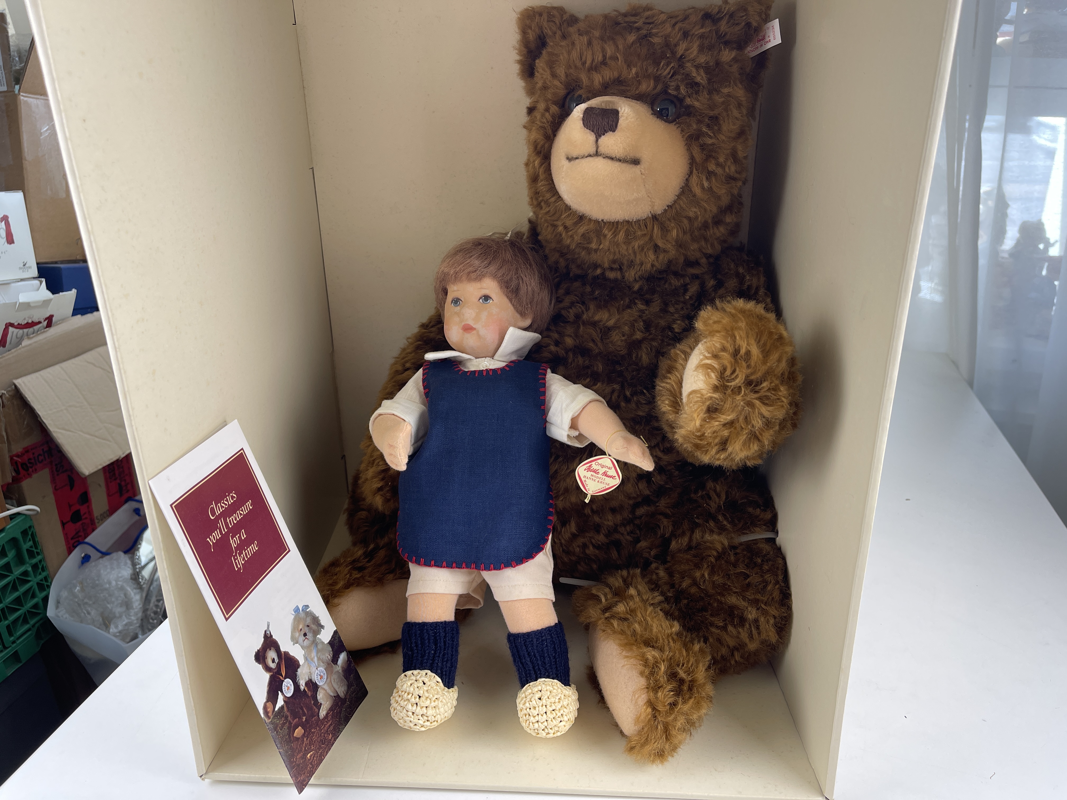 Steiff  655234 Freundschafts-Collection Fritzl. und Hein - Käthe Kruse & Steiff - Zustand siehe Fotos OVP 