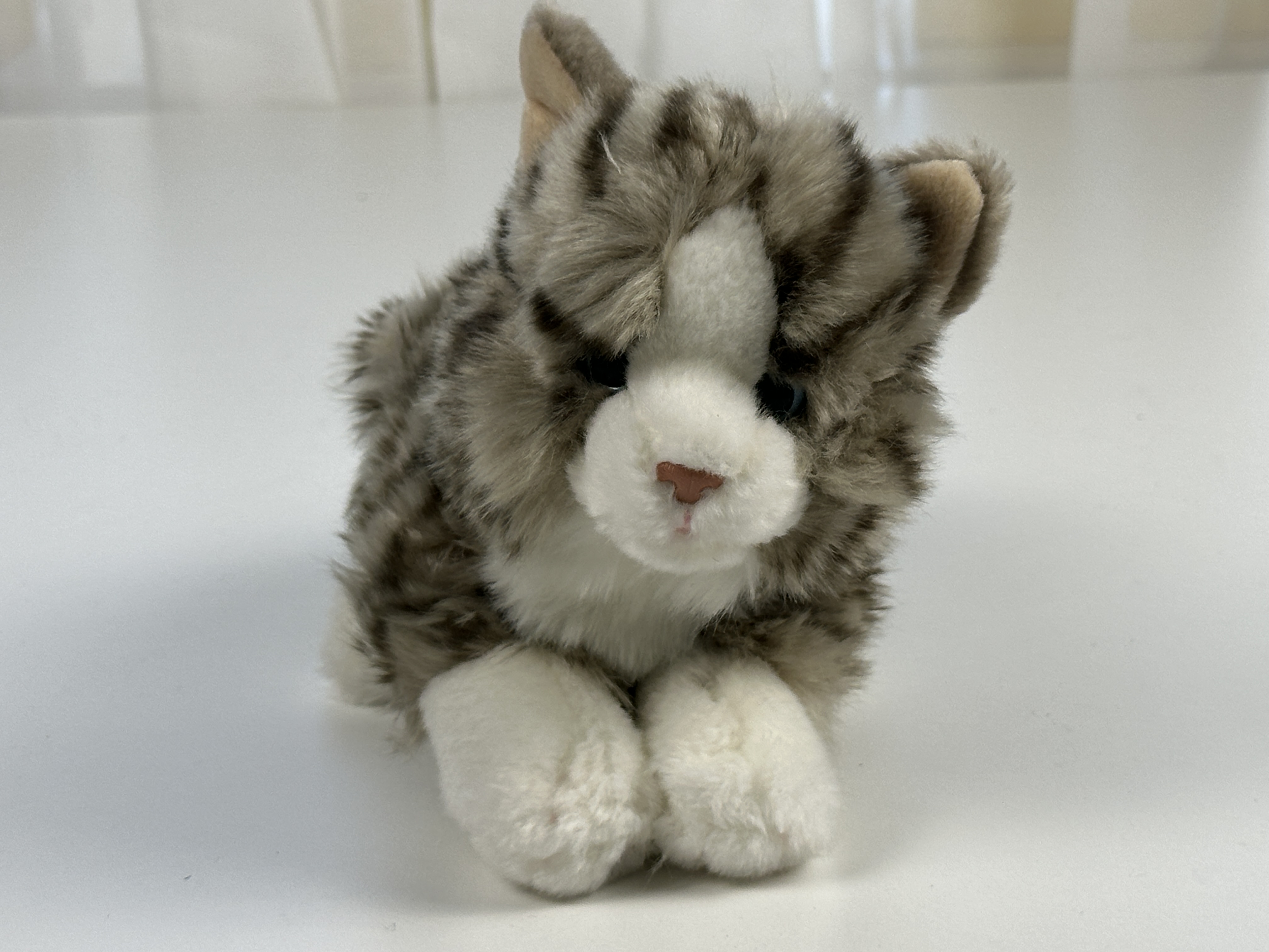 Hermann Stofftier Katze 15 x 21 cm Top Zustand