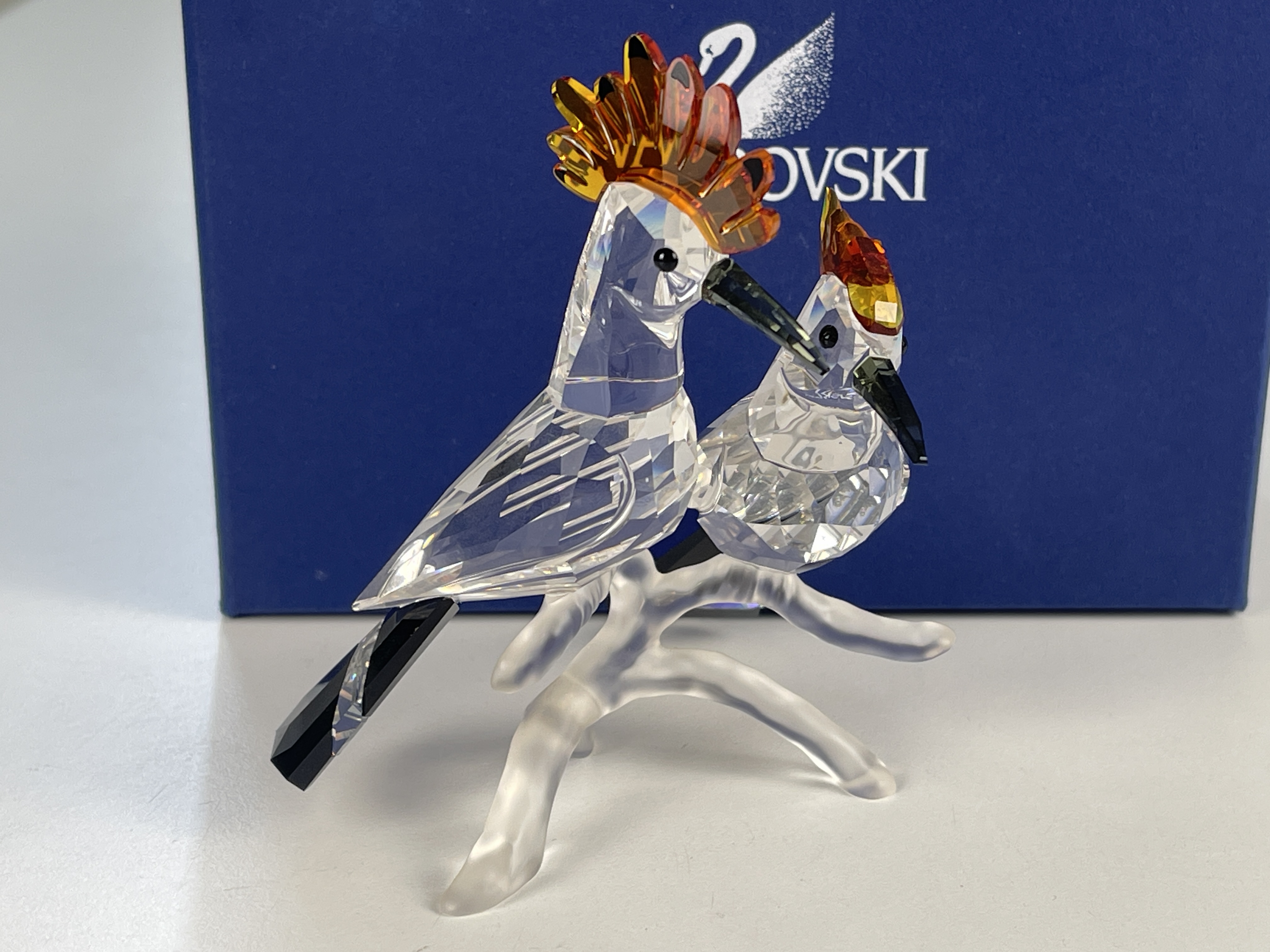 Swarovski Figur 925080 Wiedehopfe 10 cm. Ovp & Zertifikat - Top Zustand. 