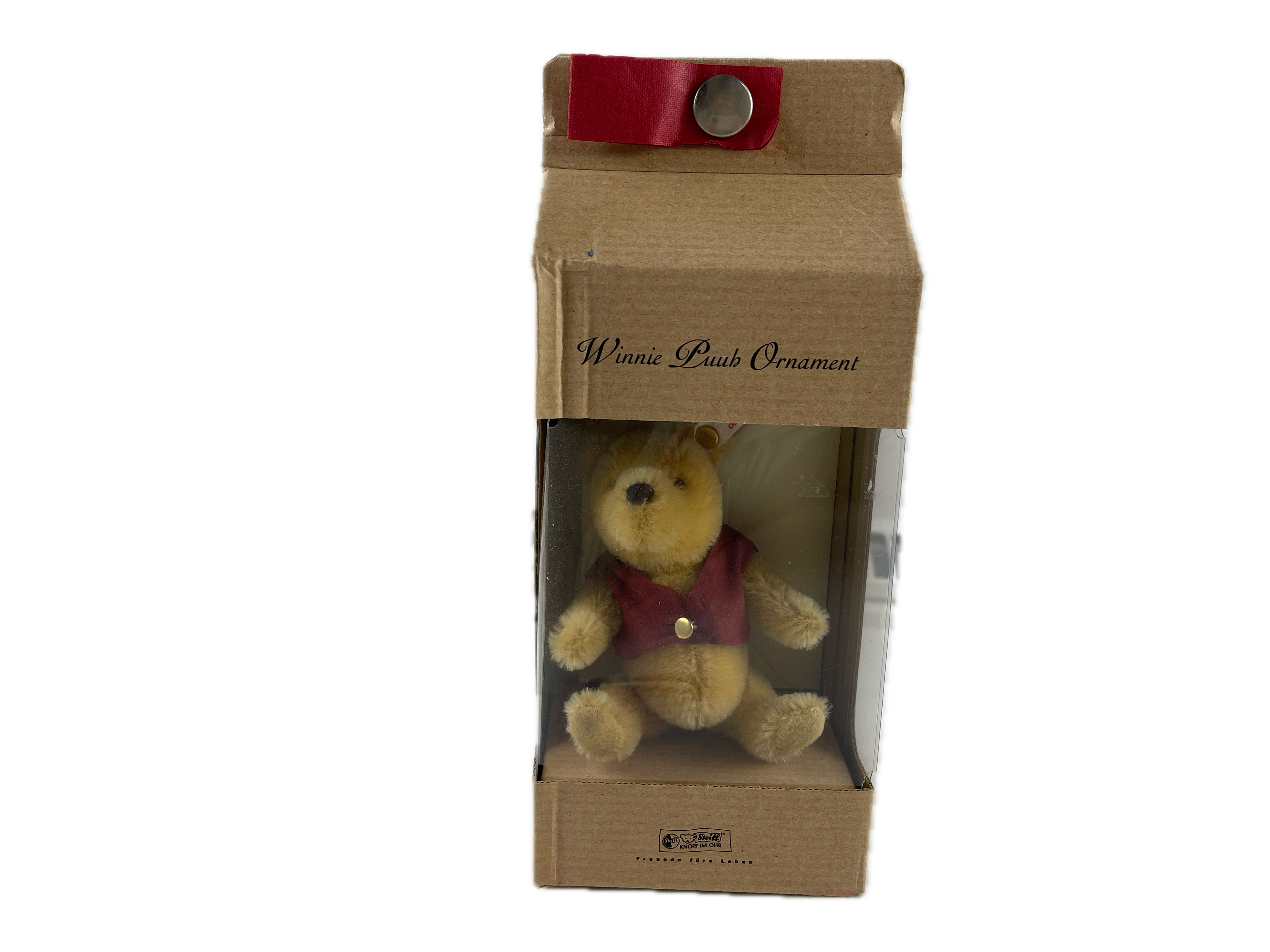 Steiff Tier 680113 Winnie The Puuh Ornament 12 cm. Top Zustand   