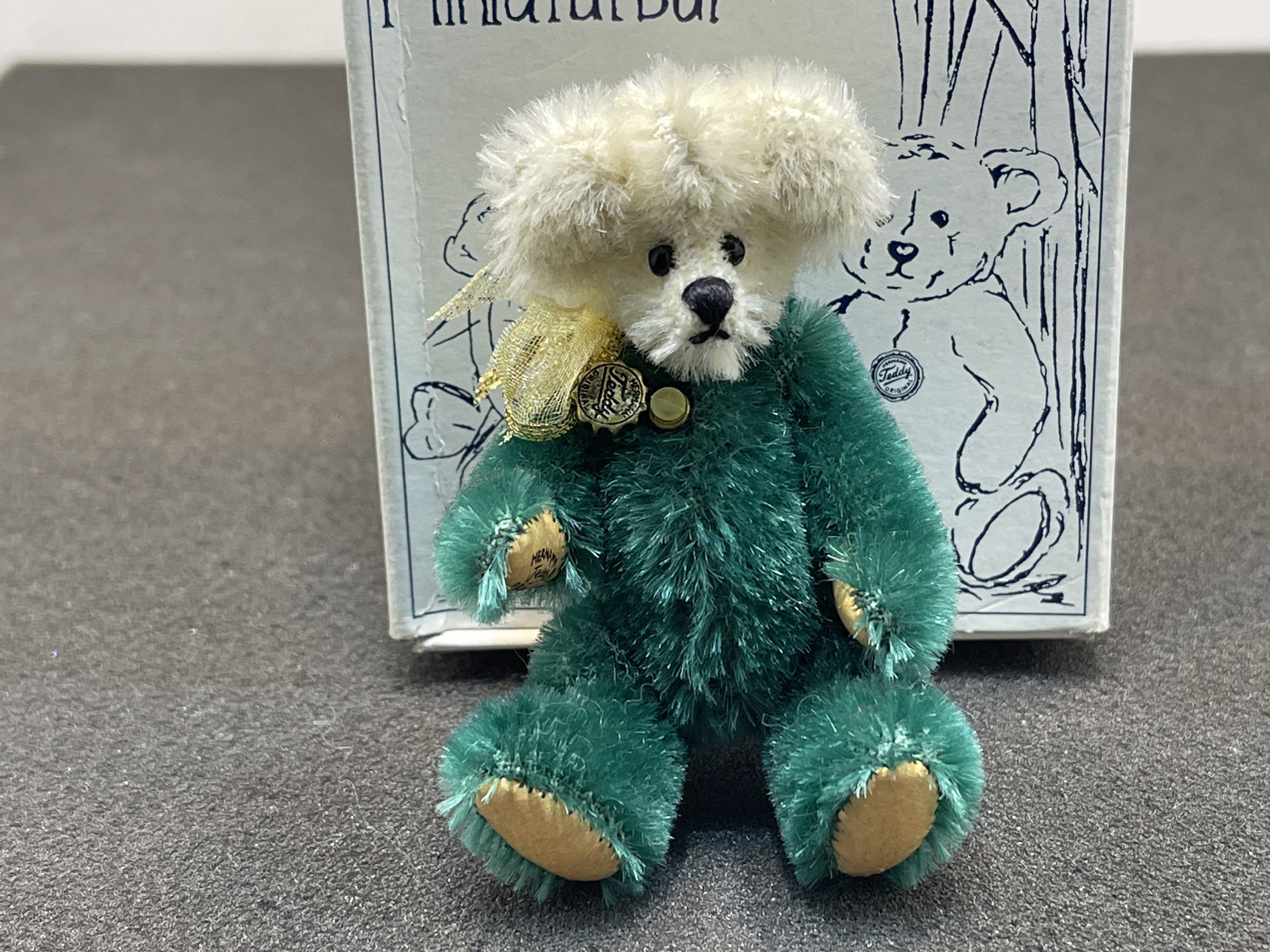 Hermann - Teddy Bär 9 cm. Top Zustand mit OVP   