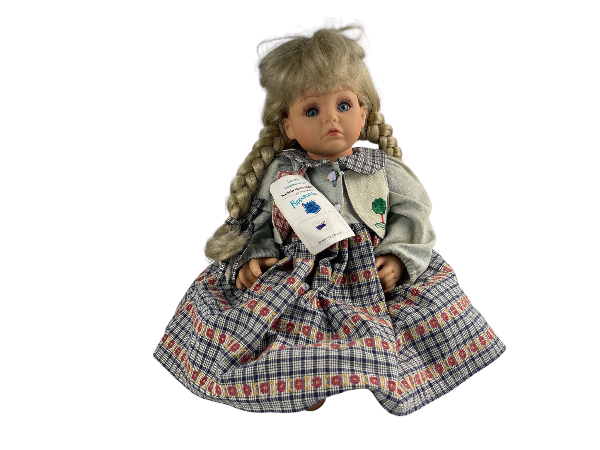 Gilde Künstlerpuppe Vinyl Sammler Puppe 41 cm. Zustand siehe Fotos