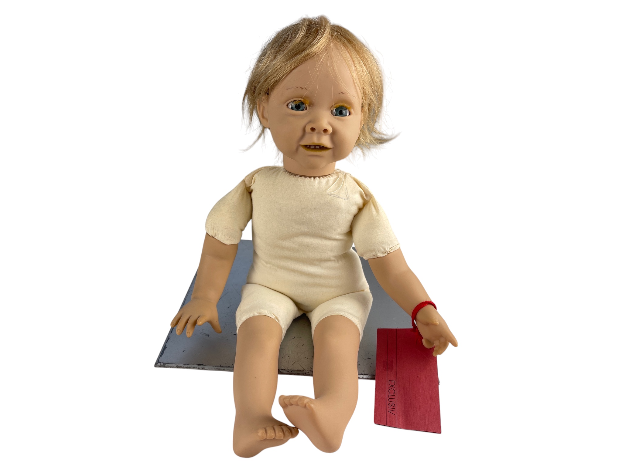 Künstlerpuppe Bamey Vinyl Puppe 44 cm. Zustand siehe Fotos