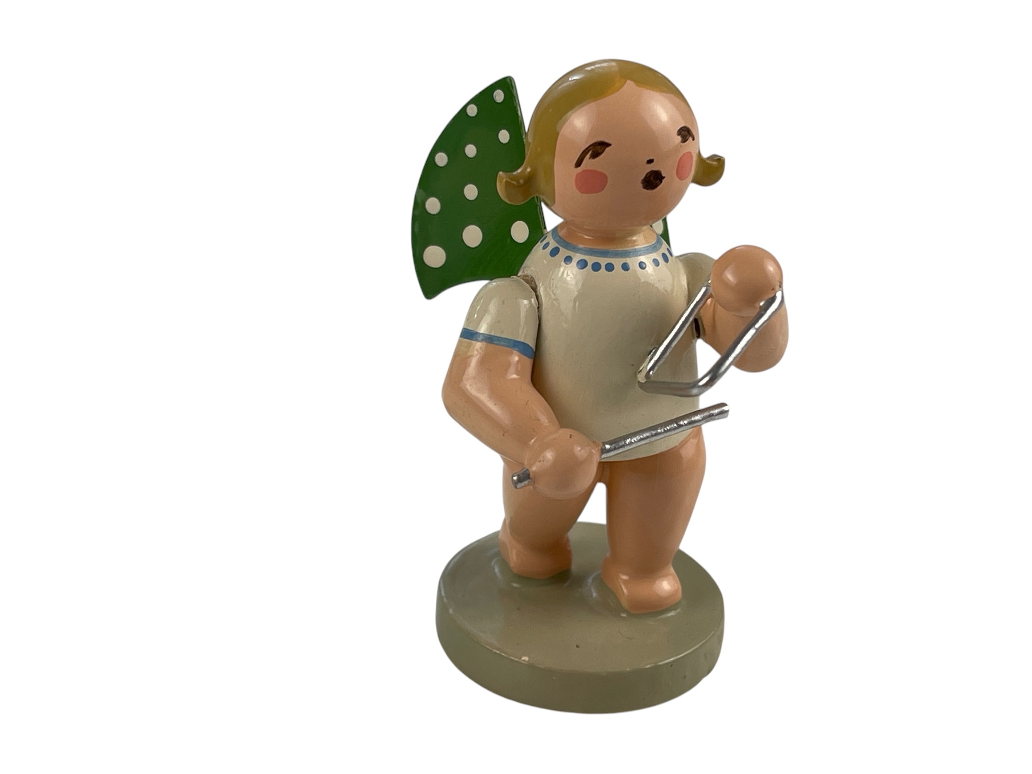  Erzgebirge Figur Engel 6 cm. Zustand siehe Fotos   