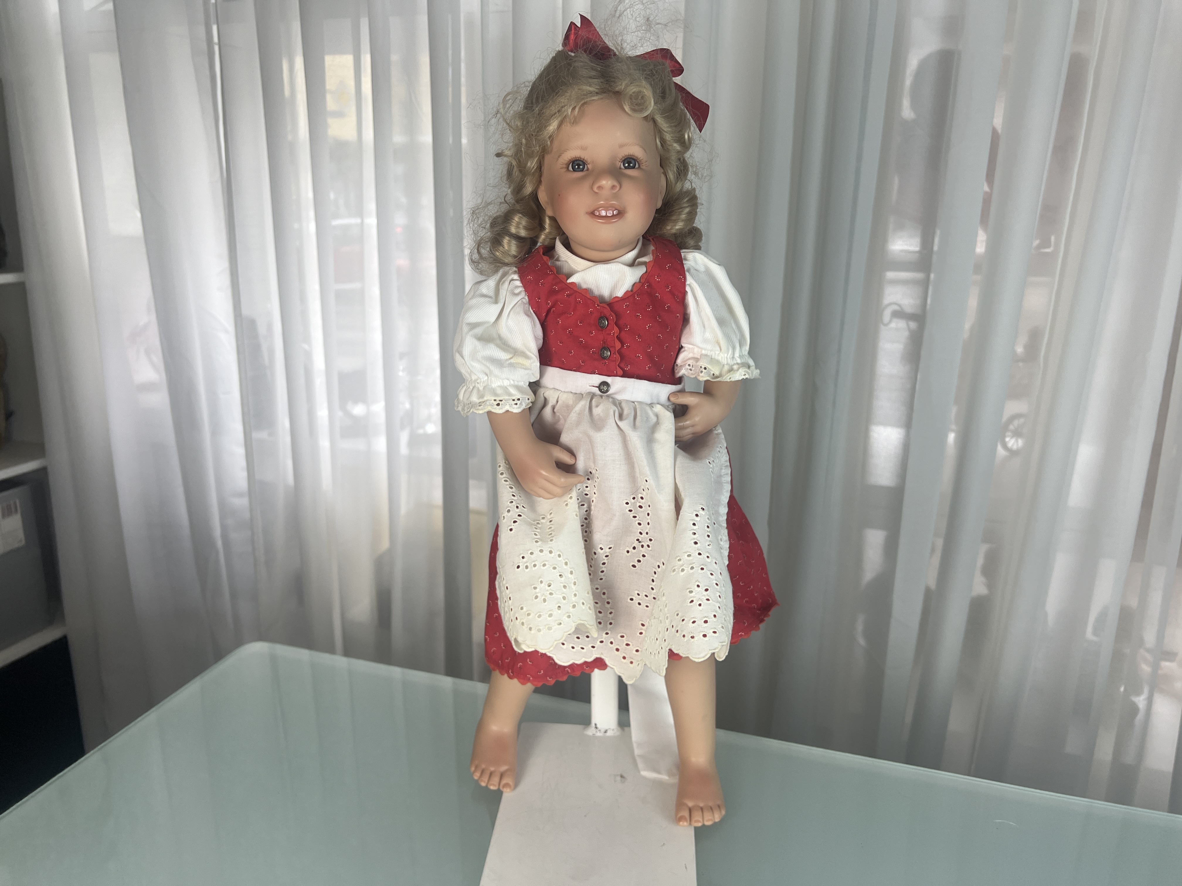 Rosemarie Anna Müller Mädchen Vinyl Künstlerpuppe Puppe 57 cm. Top Zustand Rosemarie Anna Müller Mädchen Vinyl Künstlerpuppe Puppe 57 cm. Top Zustand