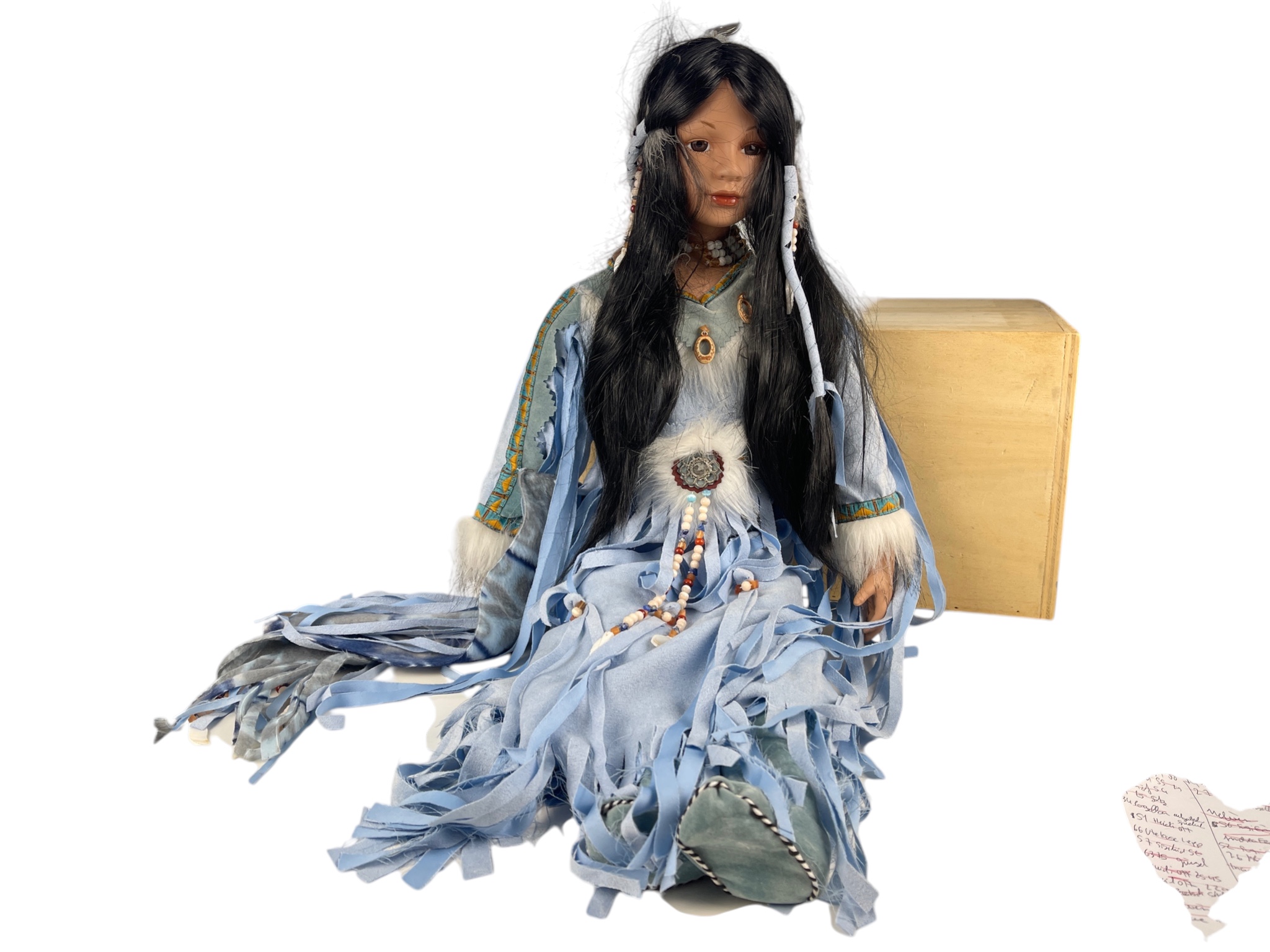 Künstlerpuppe Sammler Porzellan Puppe 65 cm Top Zustand