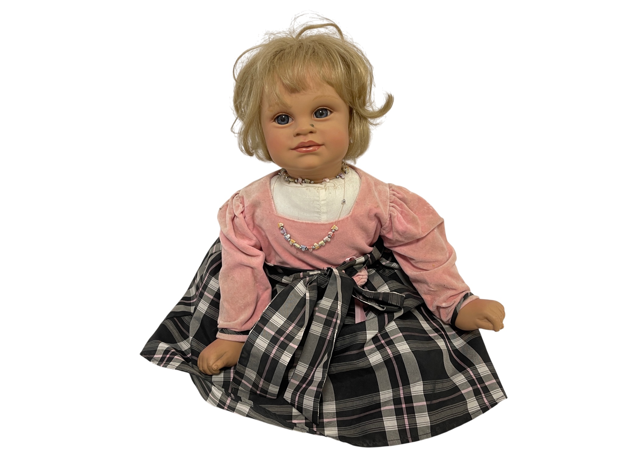 Künstlerpuppe Vinyl Puppe 36 cm Zustand Siehe Fotos.  