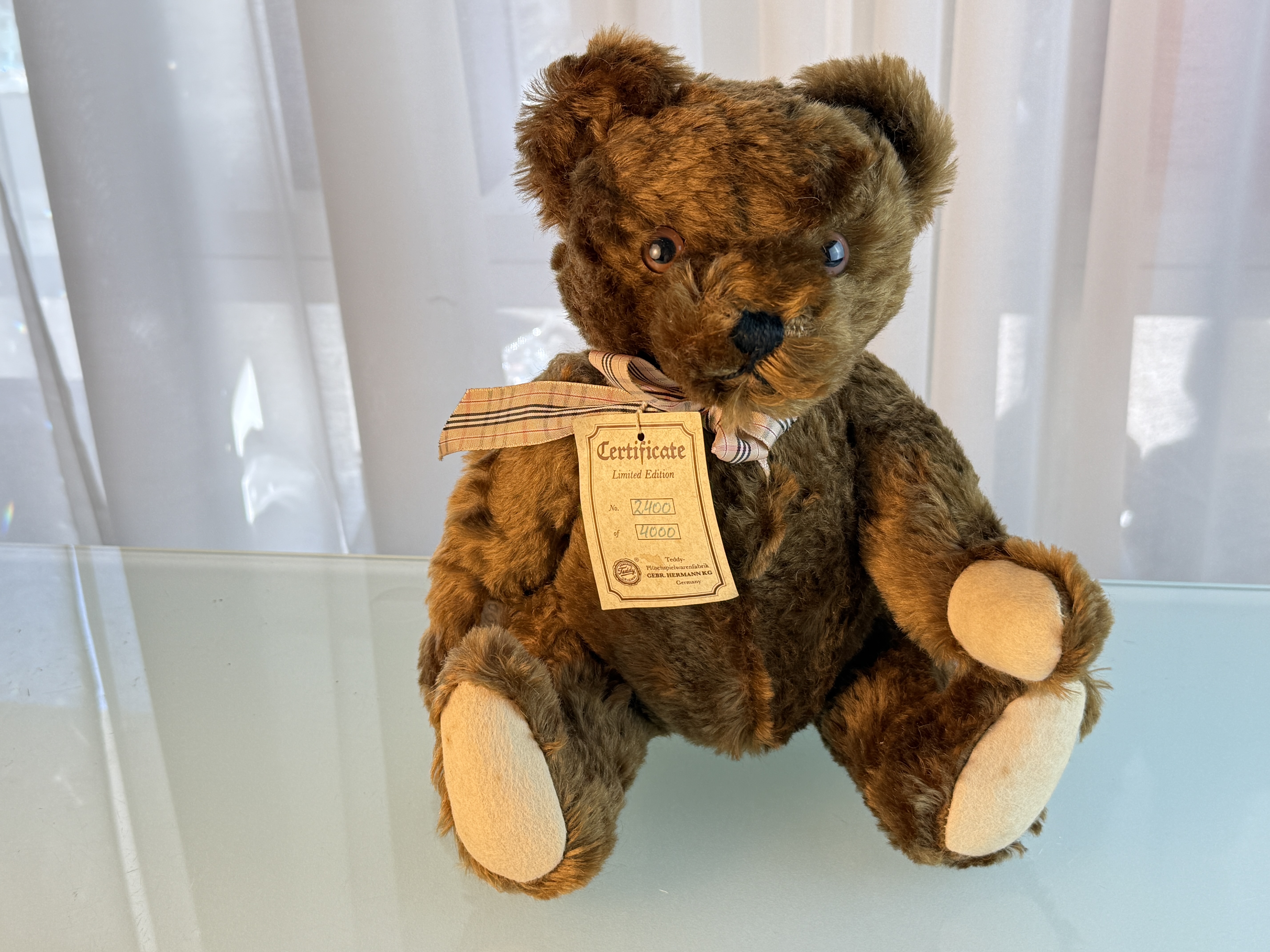 Künstlerbär Teddy Bär Hermann 35 cm Top Zustand