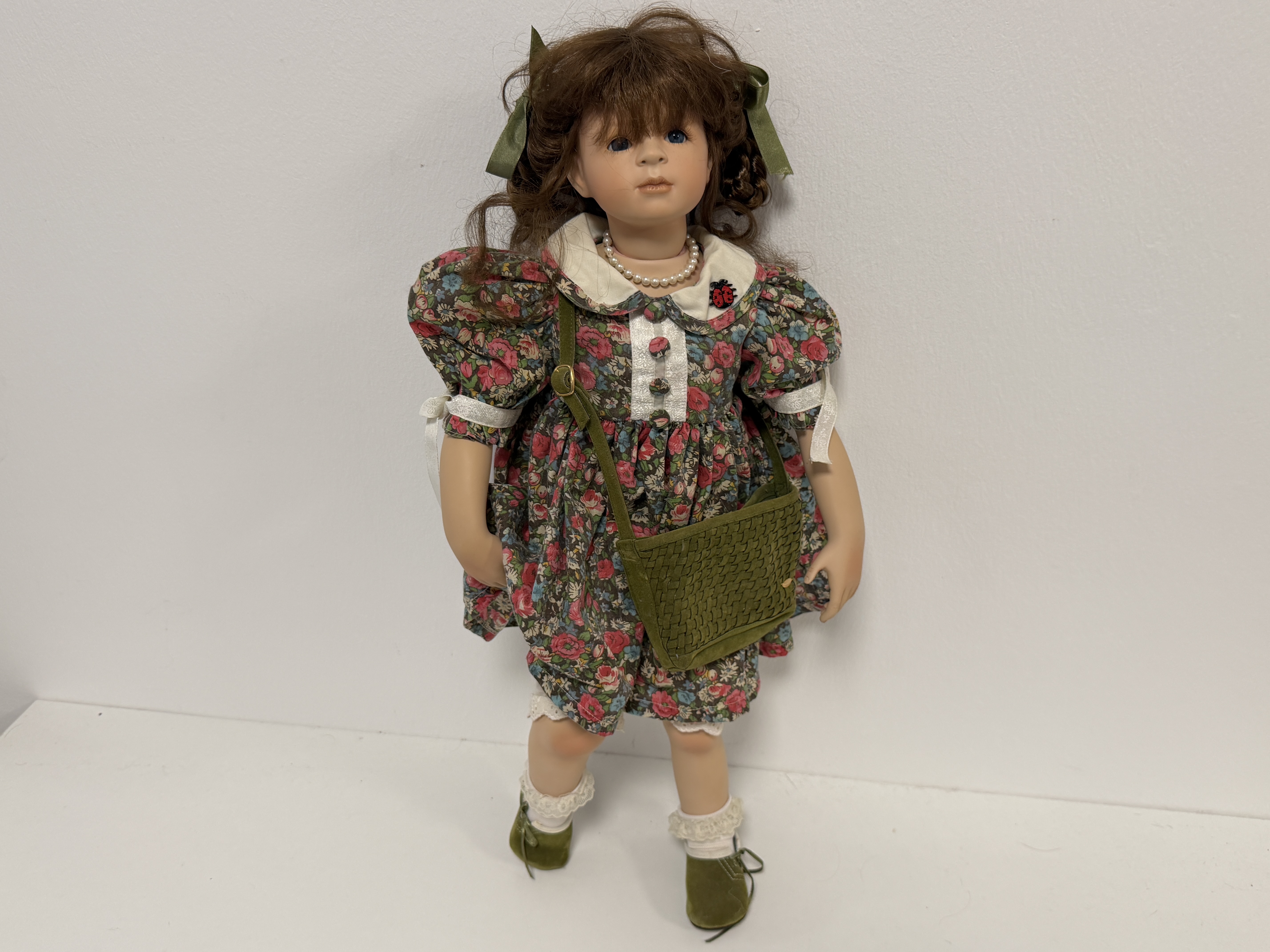 Heidi Plusczok Künstlerpuppe Porzellan Puppe 62 cm. Top Zustand
