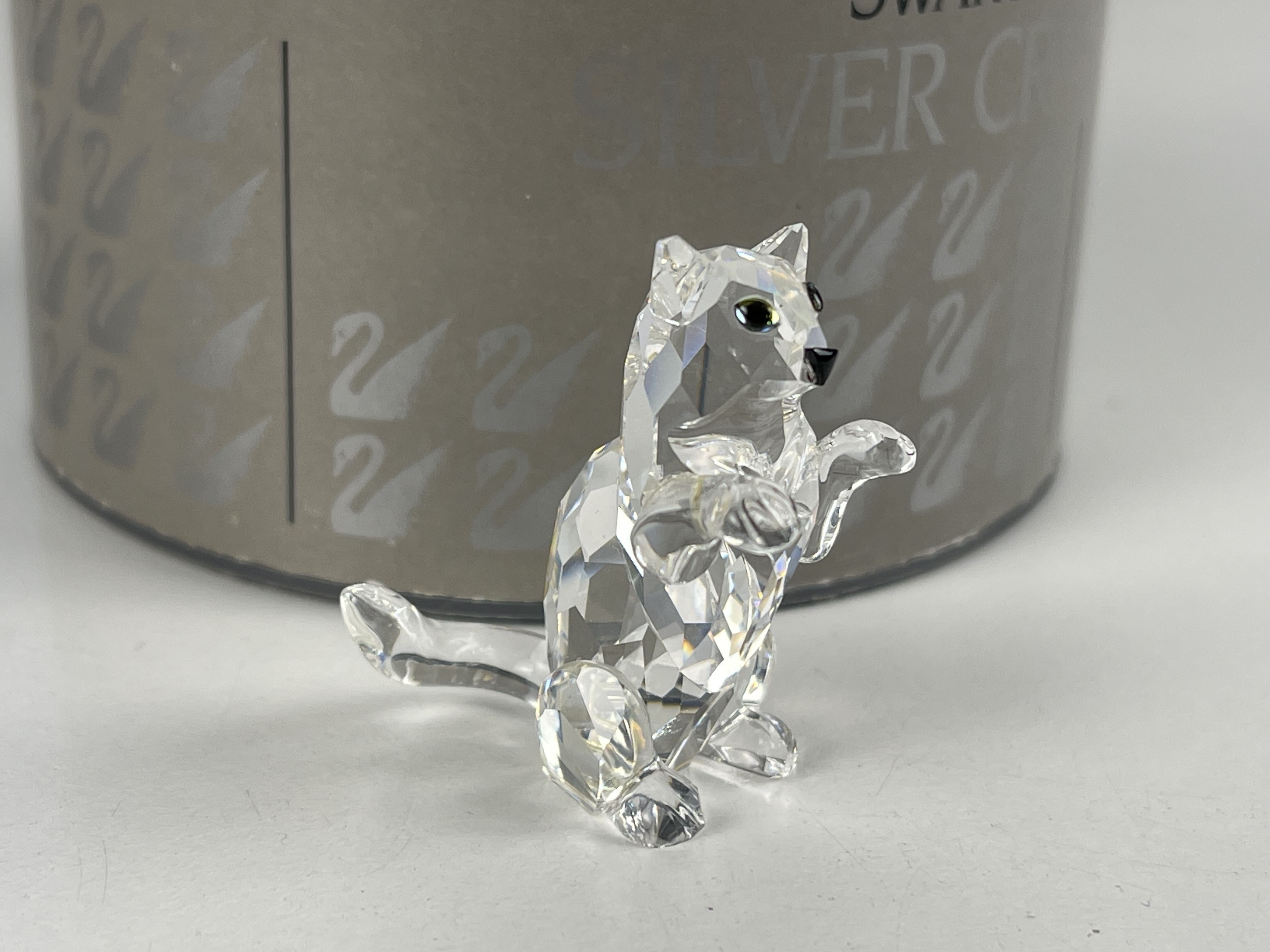 Swarovski Figur 028000 Springende Katze 3,5 cm. Ovp & Zertifikat. Top Zustand 