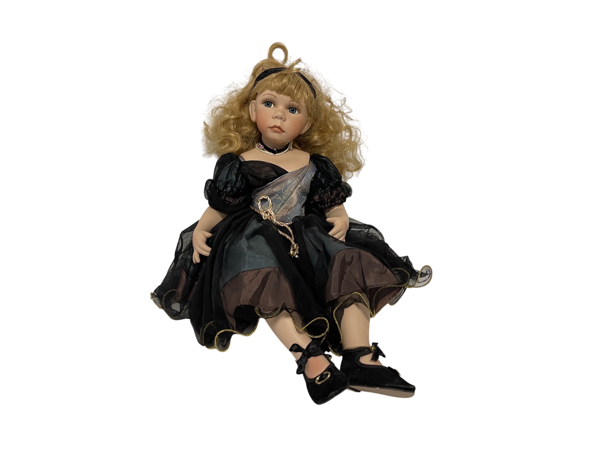 Künstlerpuppe  Porzellan Puppe 33 cm Top Zustand  