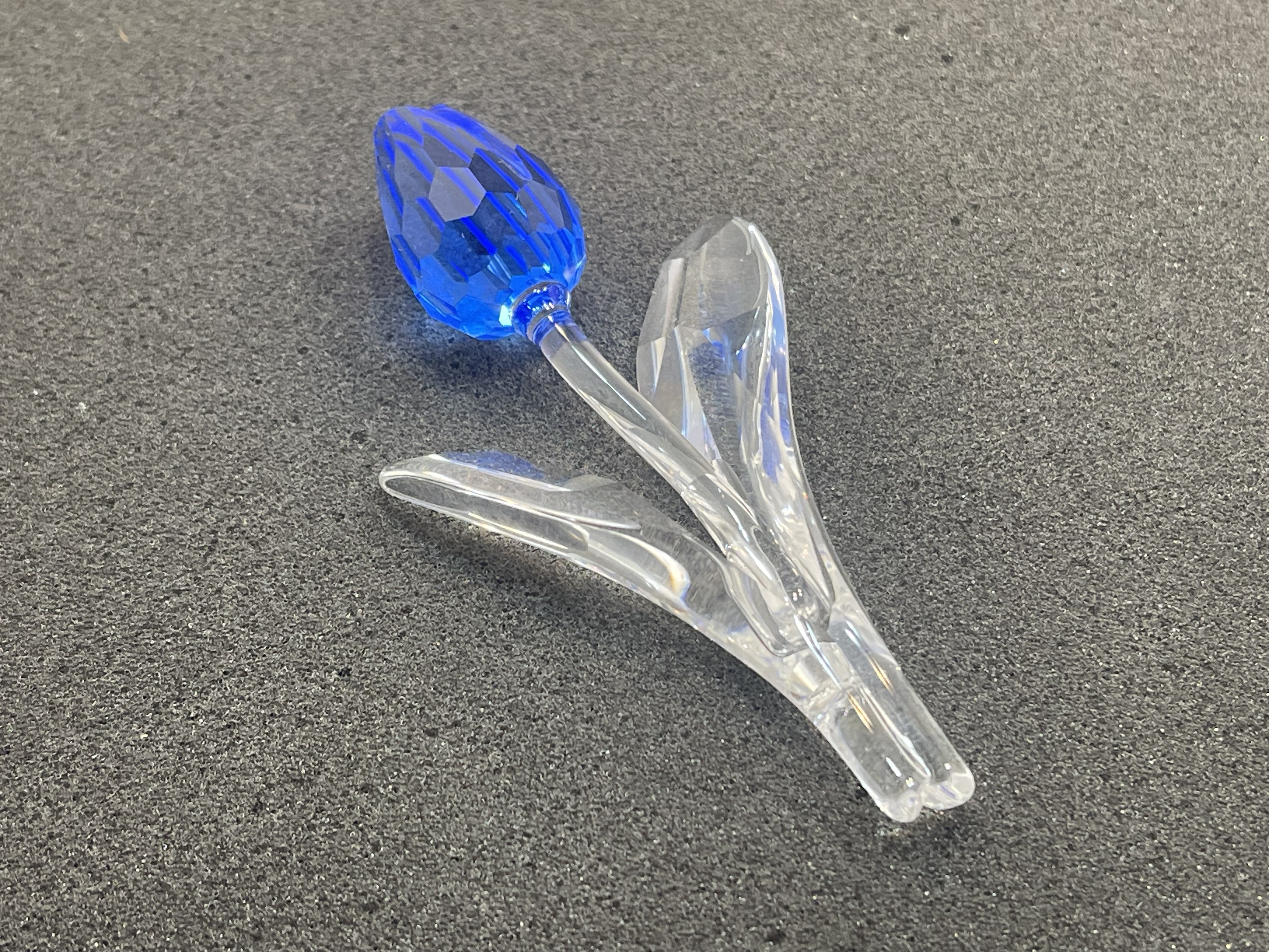 Swarovski Figur Große Tulpe Blau 9 cm Top Zustand 