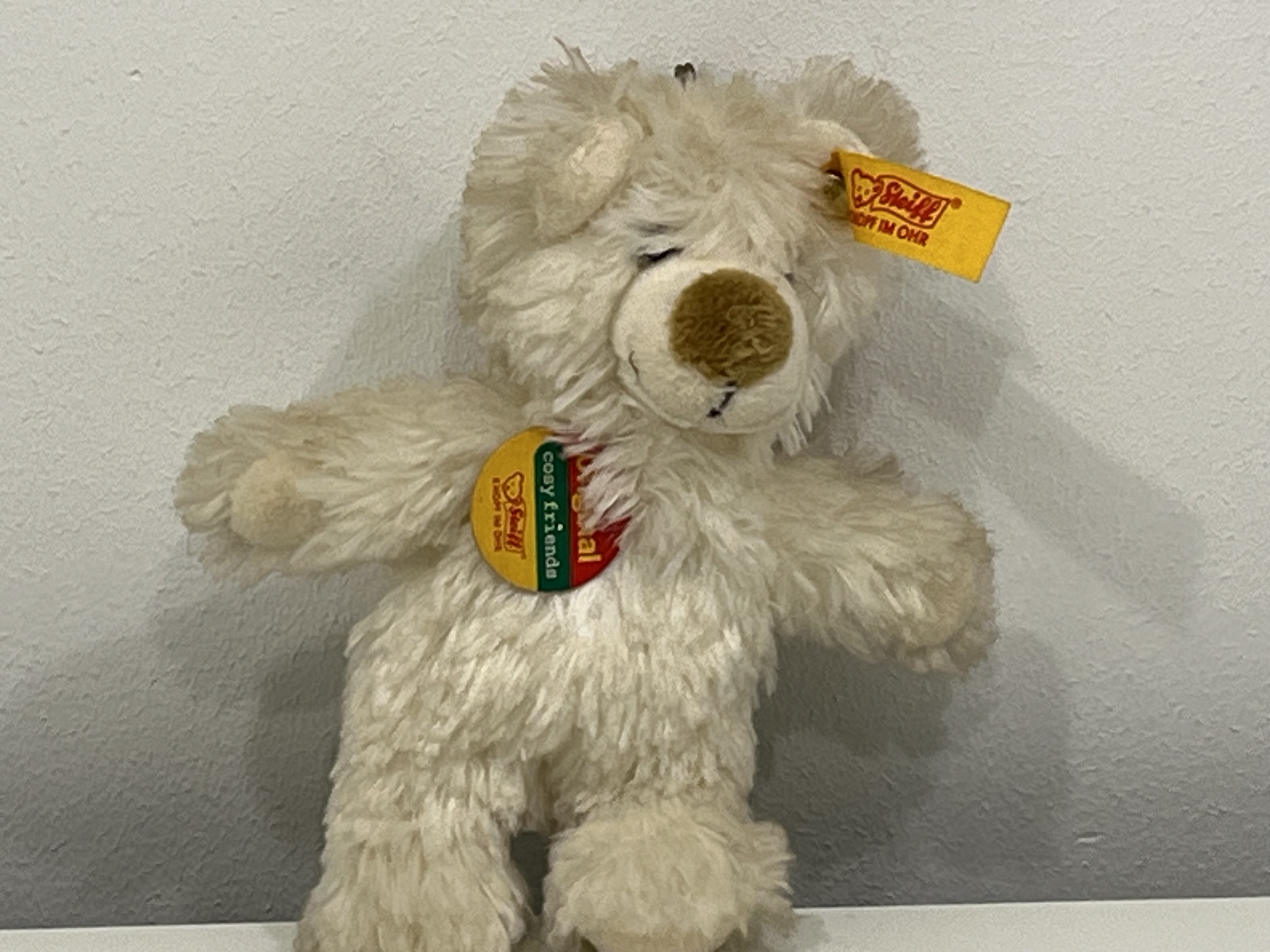 Steiff Tier 110139 Schlüsselanhänger Teddy 11 cm Top Zustand   