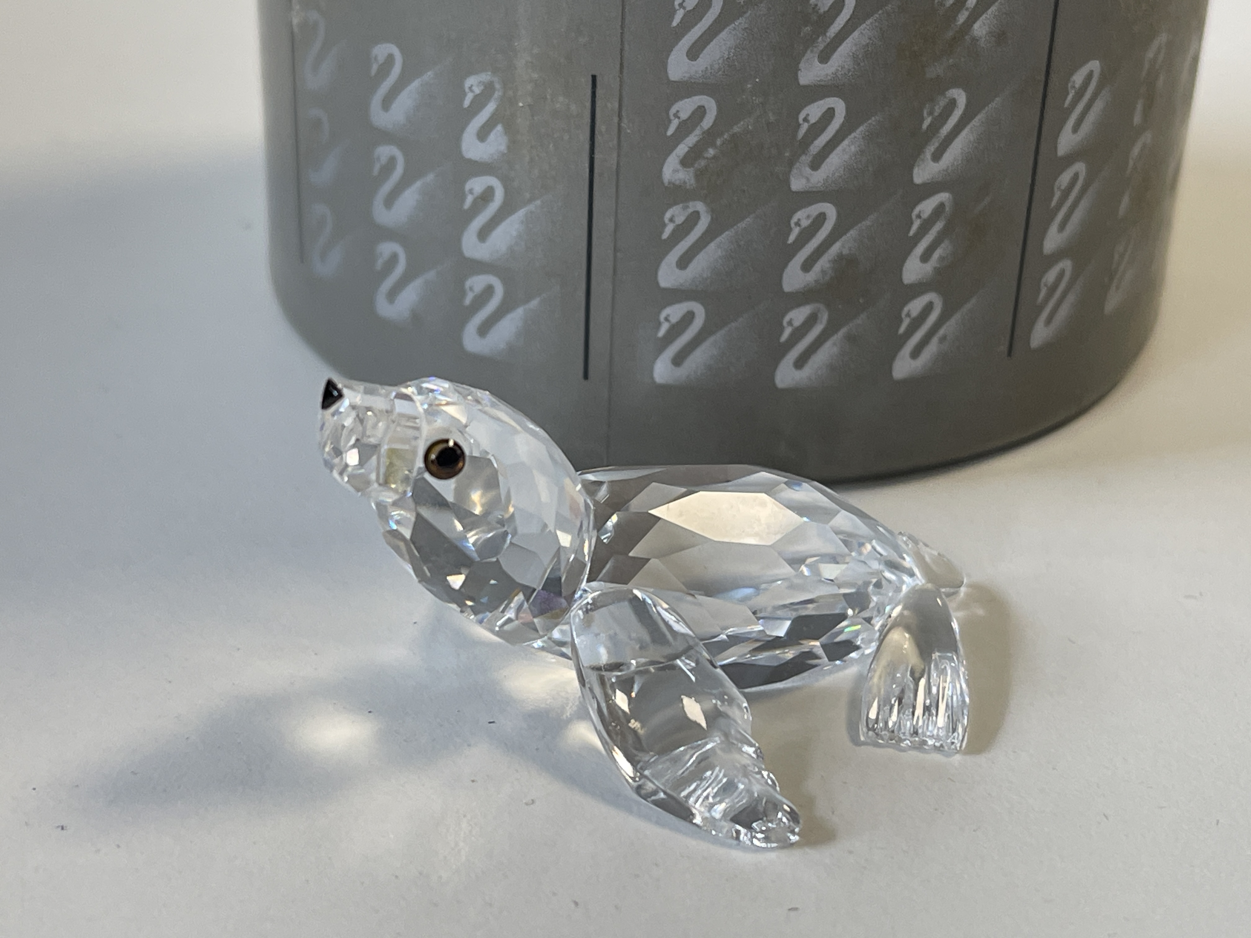  Swarovski Figur 221120 Kristall Seehund / Robbe 5,5 cm. Ovp & Zertifikat. Top Zustand