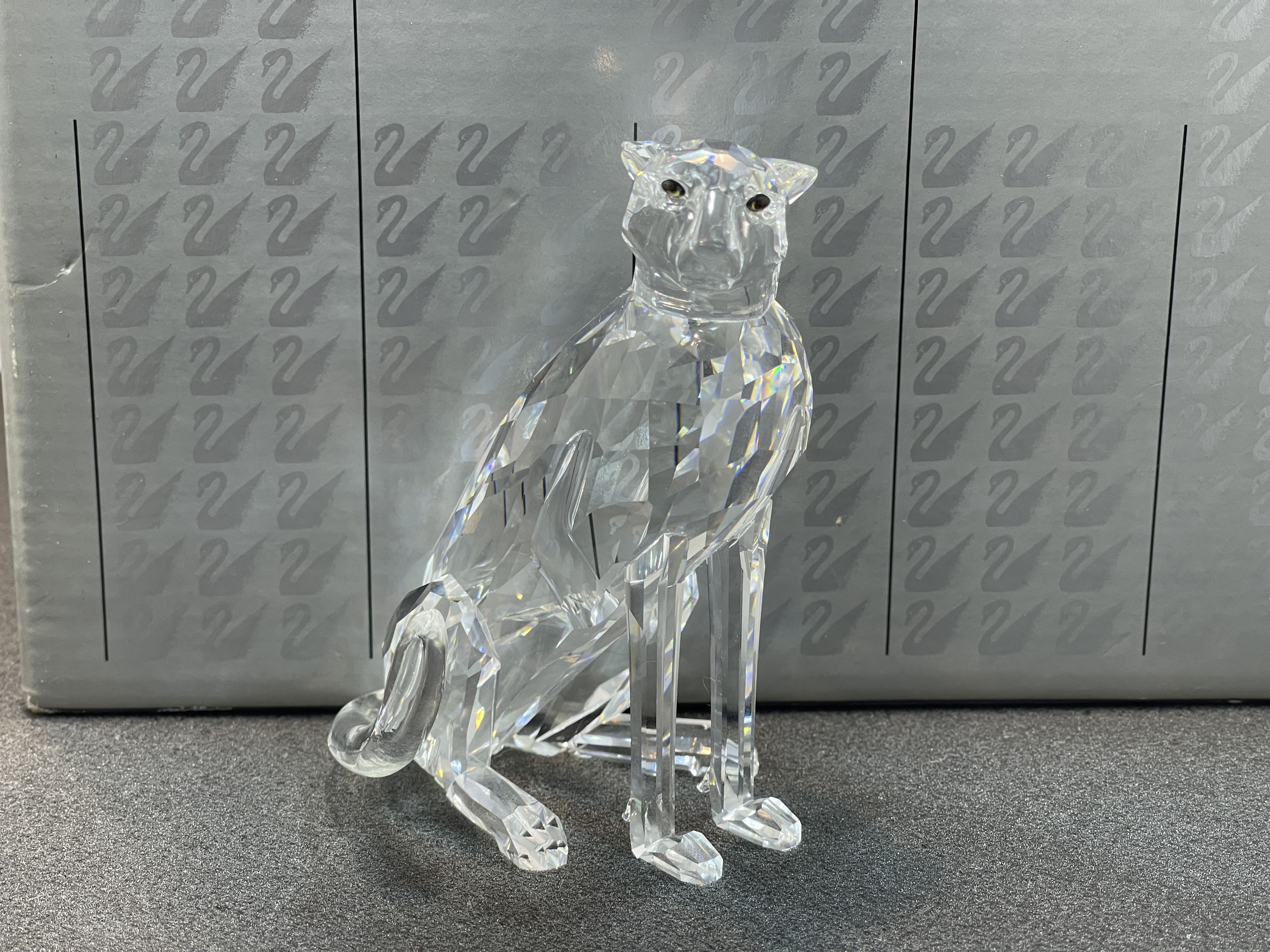 Swarovski Figur 183225 Gepard 9,5 cm. Mit Ovp & Zertifikat. Top Zustand 