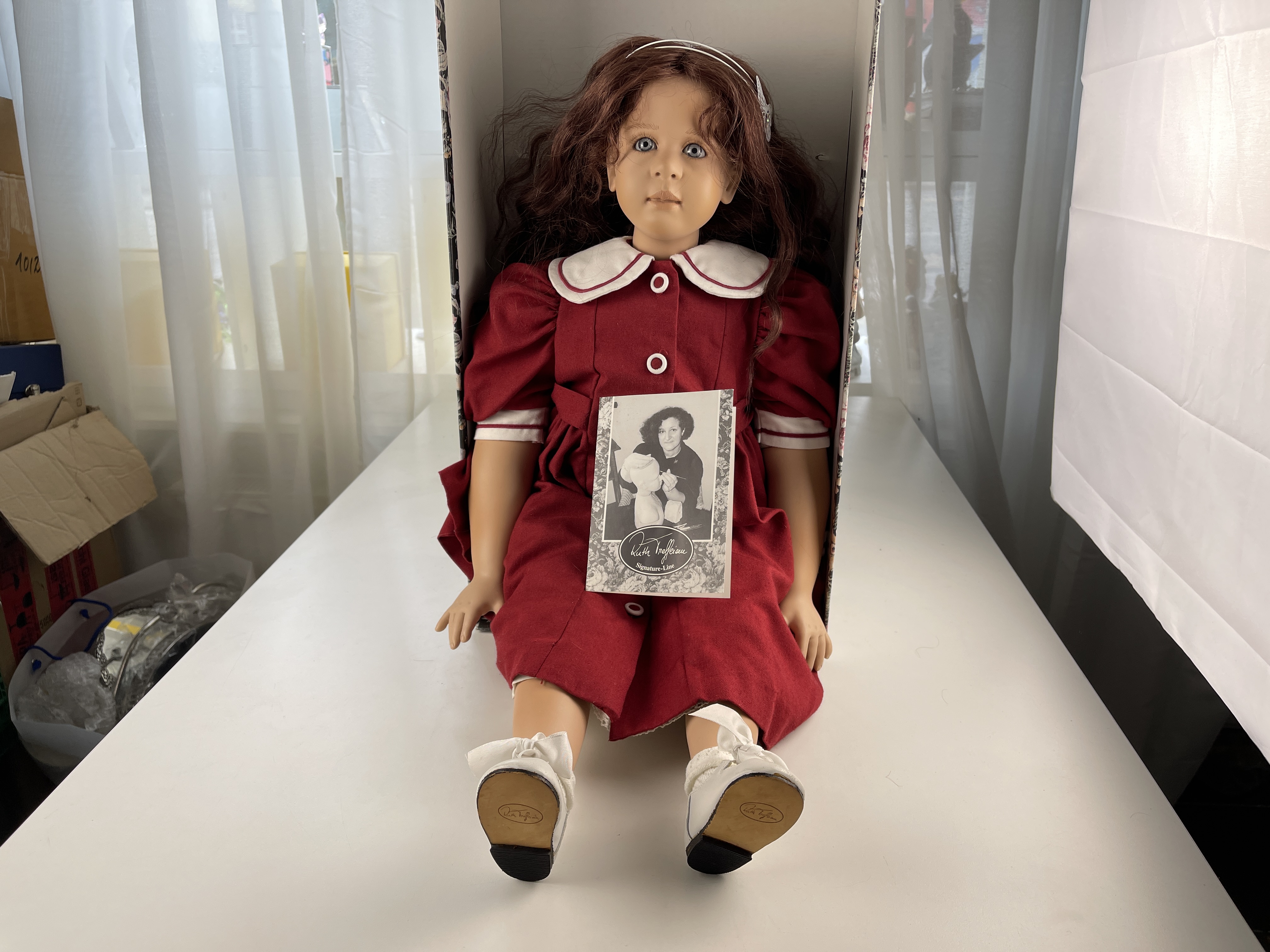 Ruth Treffeisen Vinyl Künstlerpuppe Puppe 70 cm. Top Zustand   