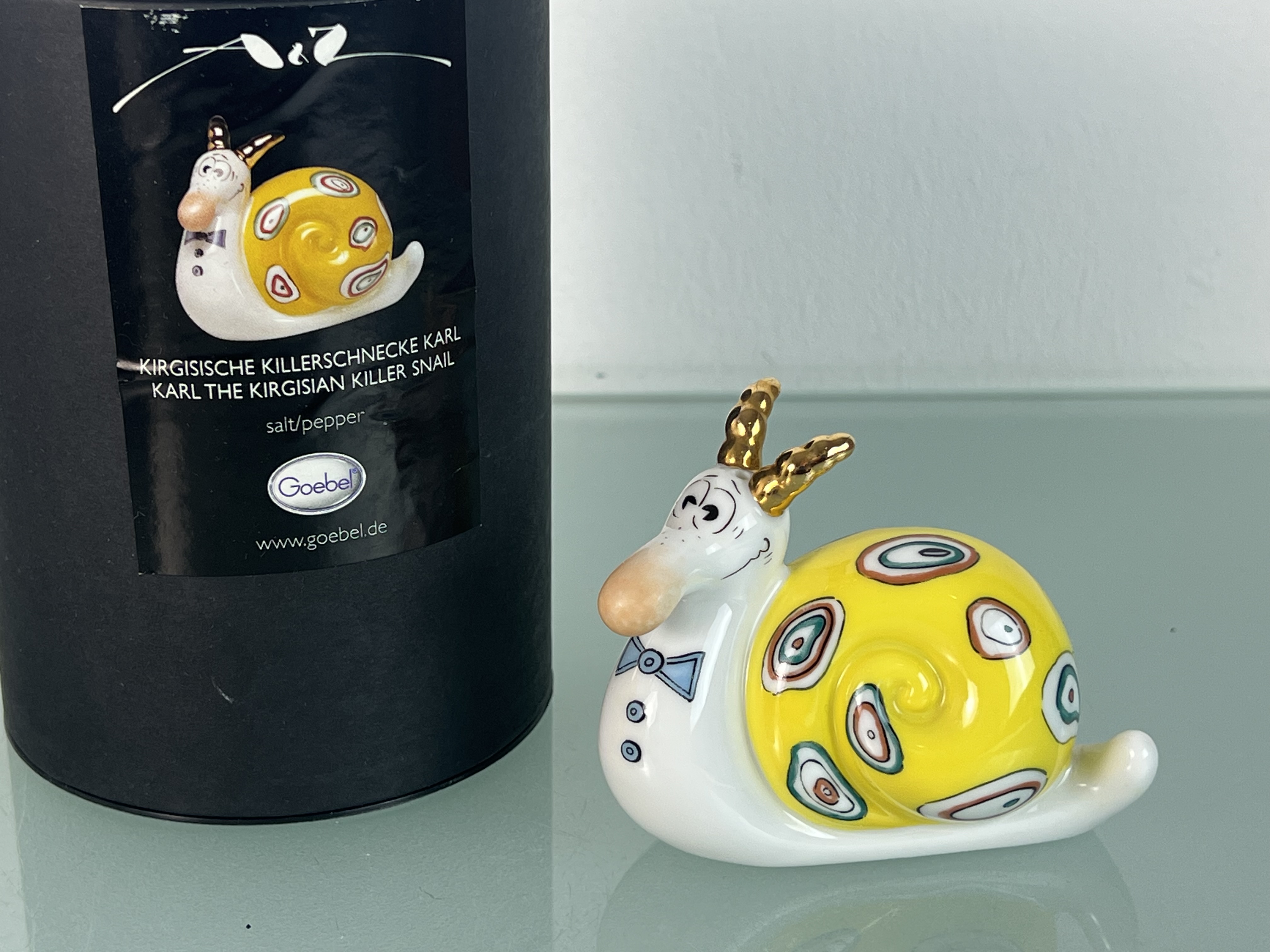  Goebel Figur 66-933-40-9 Kirgisische Killerschnecker Karl 9,5 cm. 1 Wahl mit OVP in Top Zustand