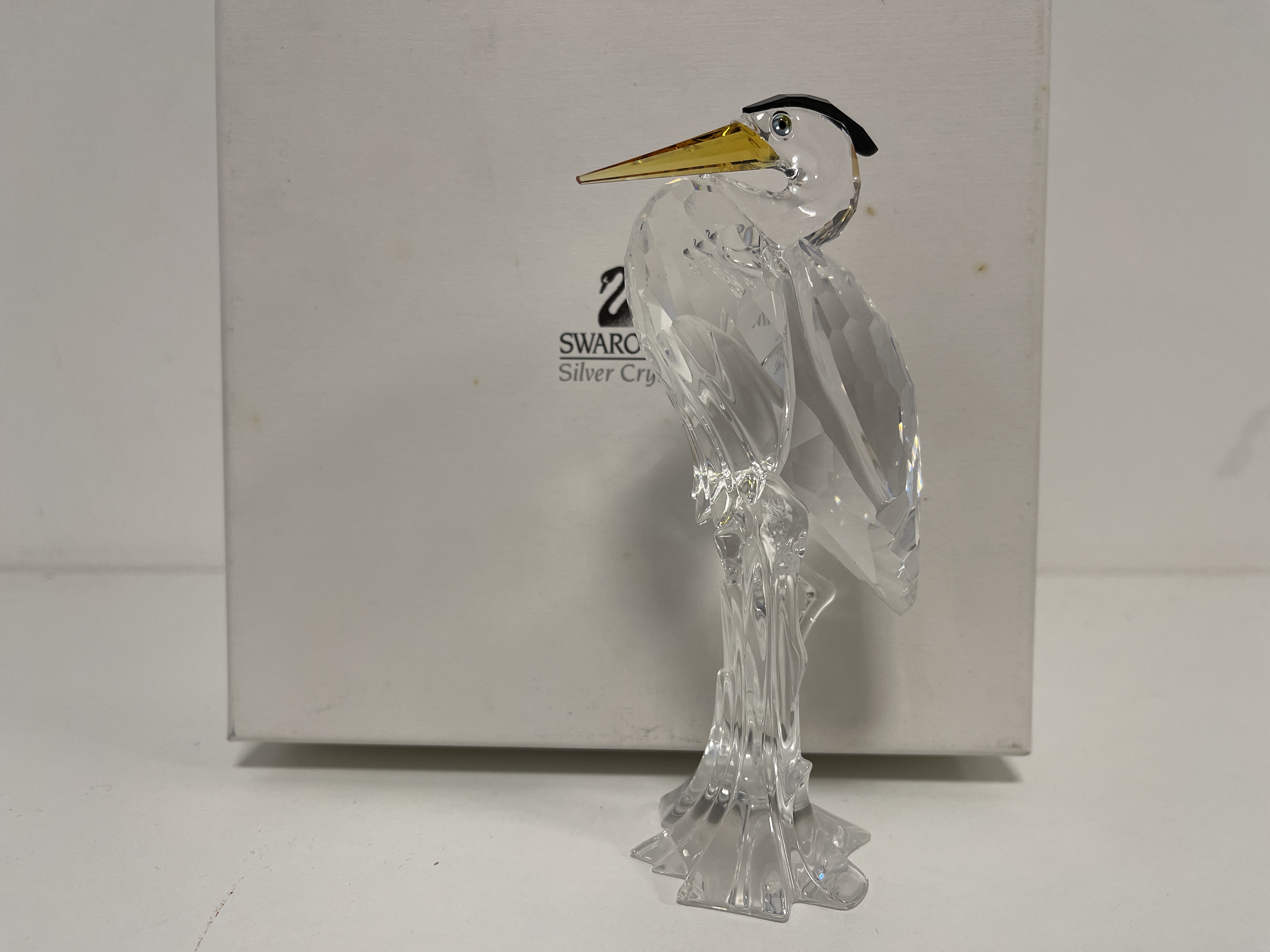 Swarovski Figur 221627 Fischreiher 15 cm. Inkl. Kiste - Top Zustand 