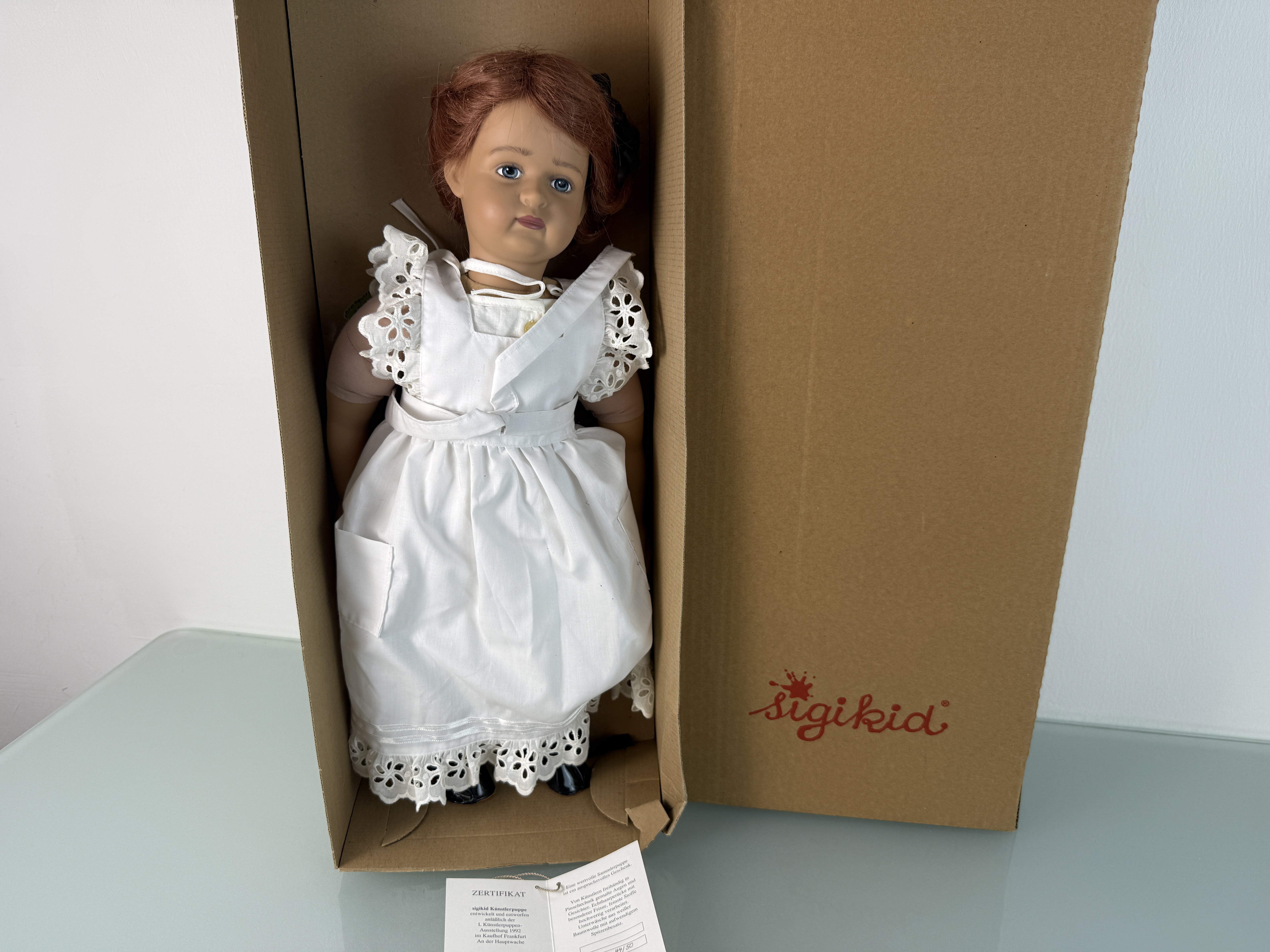 Künstlerpuppe Sigikid Vinyl Puppe 51 cm. Top Zustand 