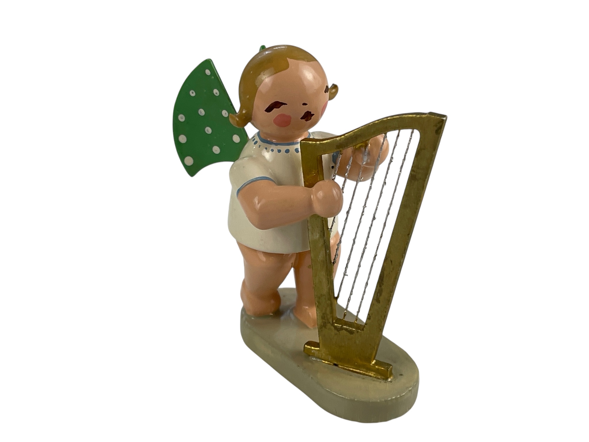  Erzgebirge Figur Engel 6,5 cm. Zustand siehe Fotos  