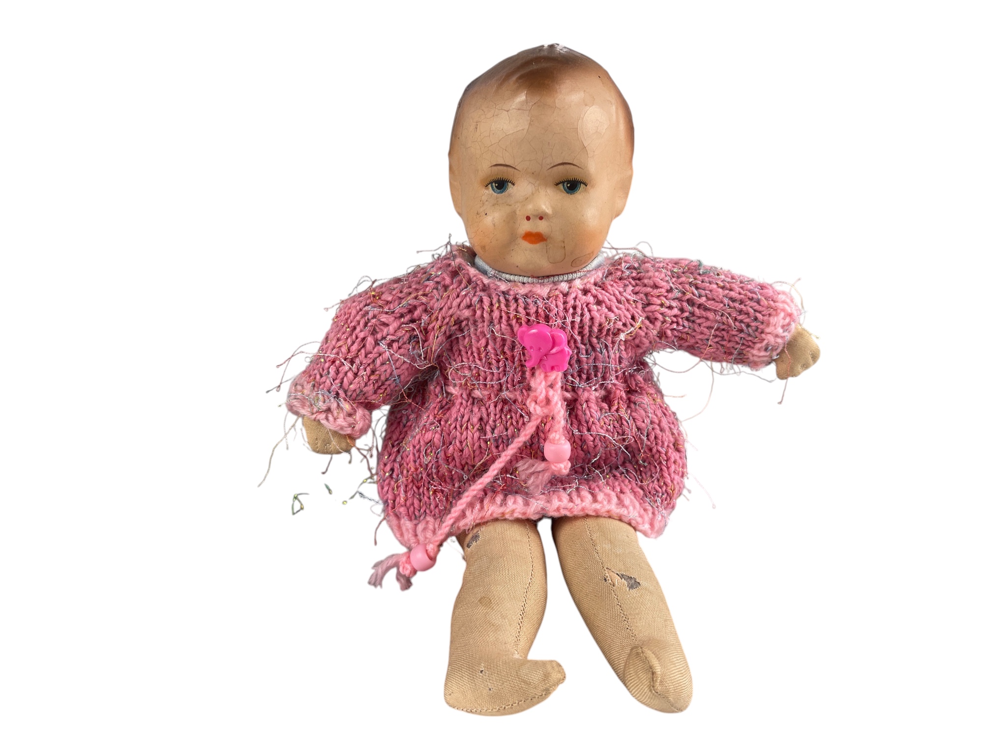 Alte Sammler Vinyl Puppe 27 cm. Siehe Fotos   