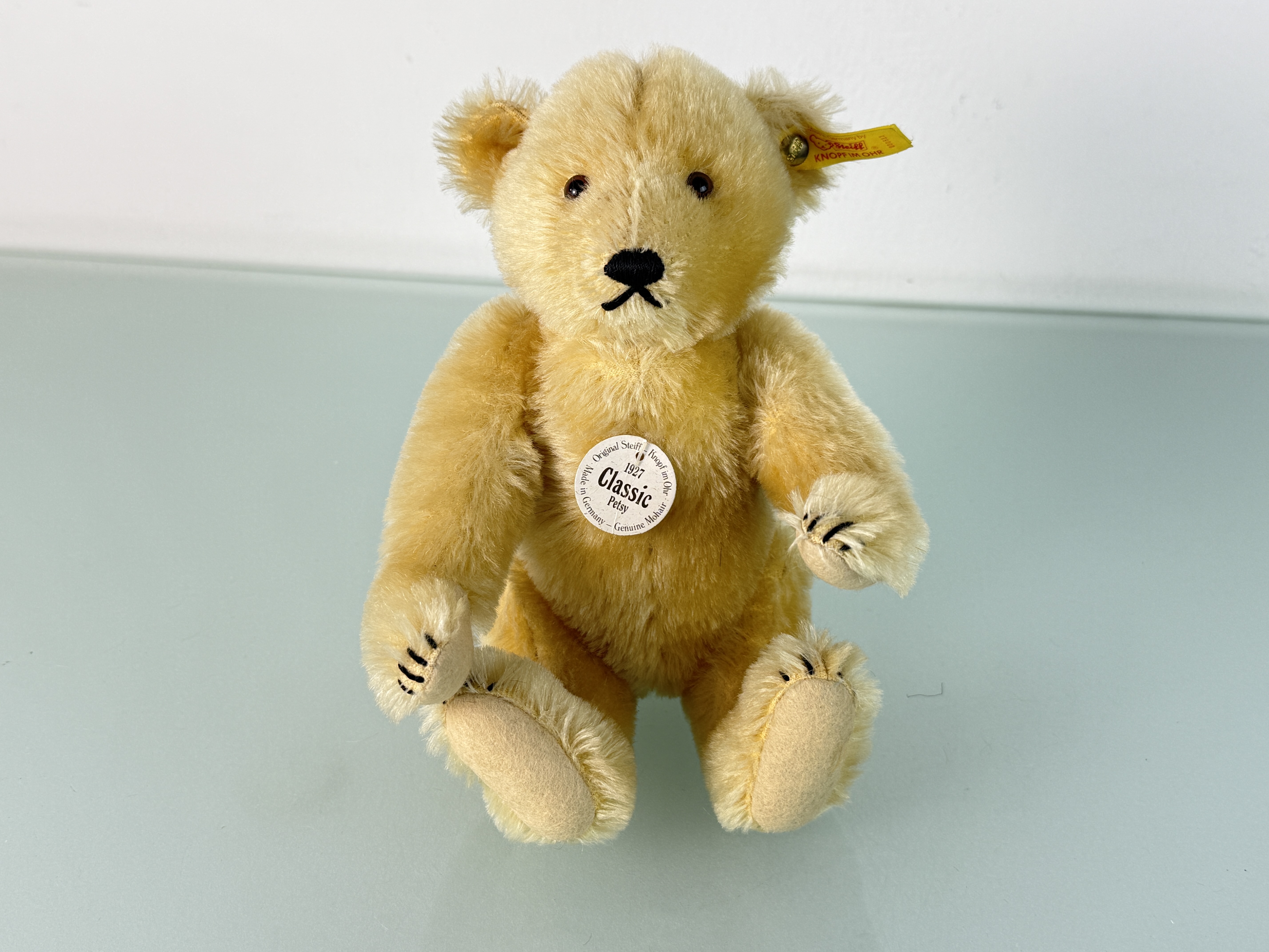 Steiff Tier 000911 Classic Petsy 28 cm. Top Zustand   