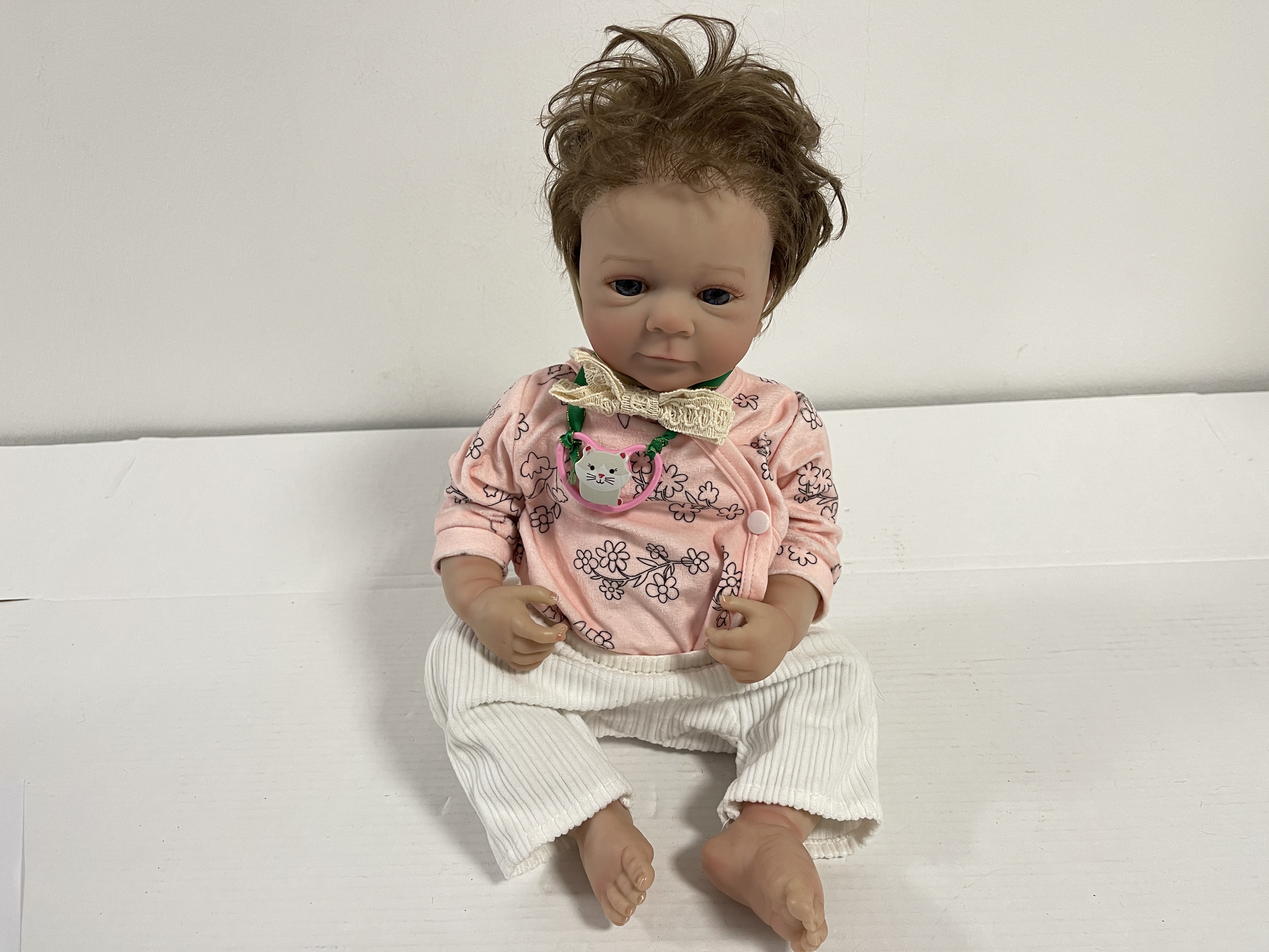 Künstlerpuppe Reborn Vinyl Puppe 47 cm. Guter Zustand   