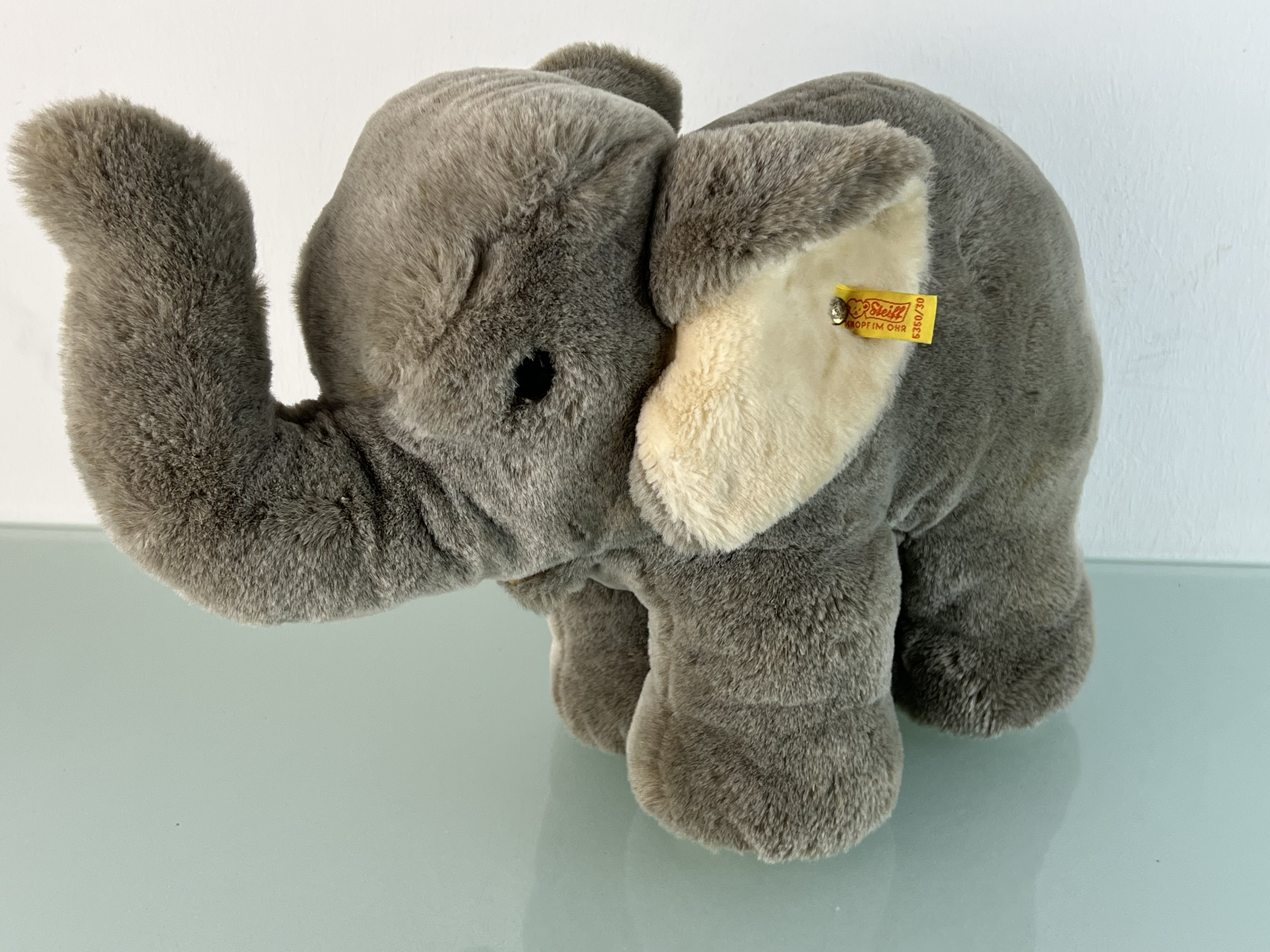 Steiff Tier 5350/30 Jumbo Elefant 30cm x 40cm. Top Zustand siehe Fotos