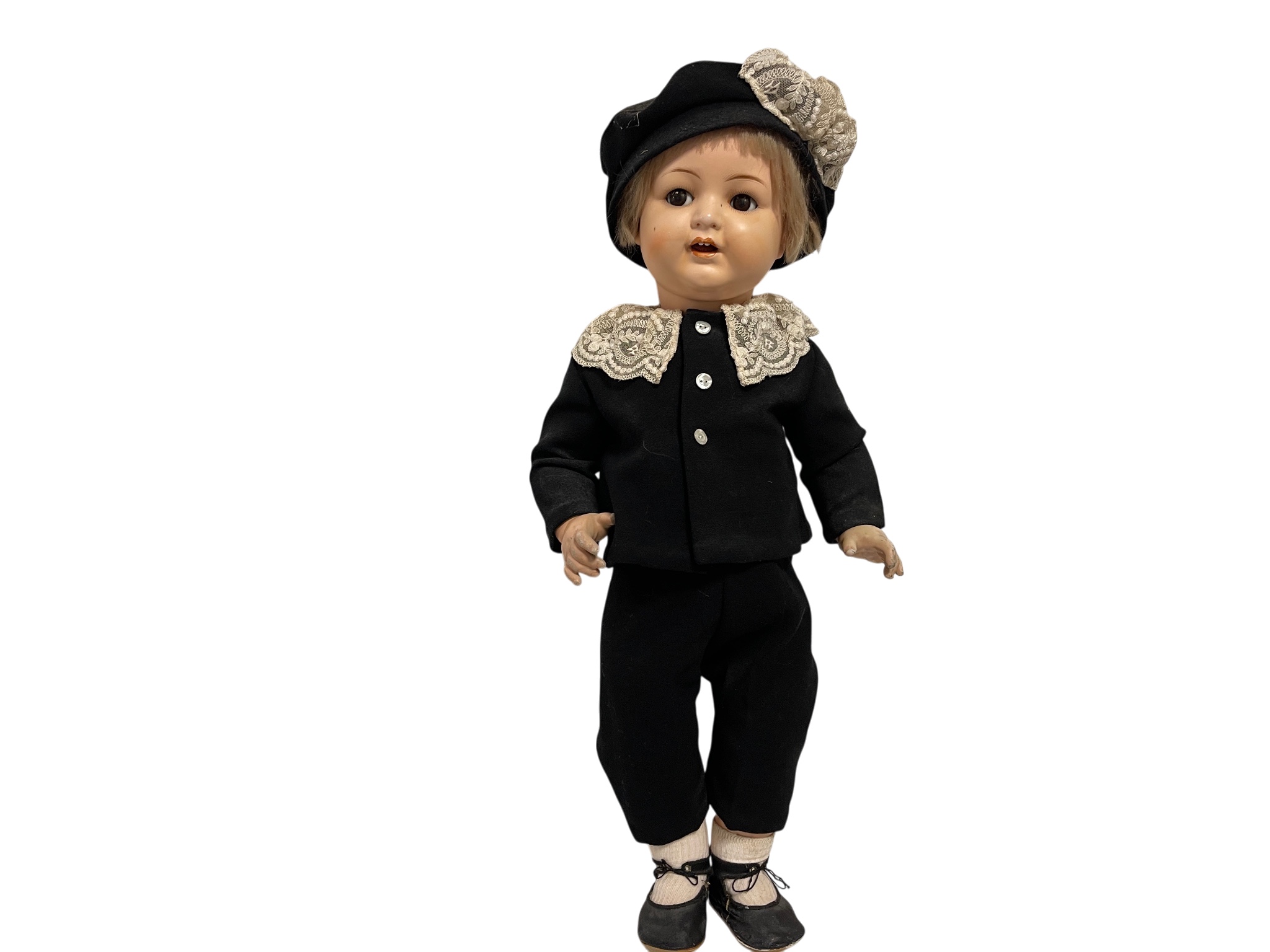 Alte Künstlerpuppe Vinyl Puppe 60 cm Zustand siehe Fotos 