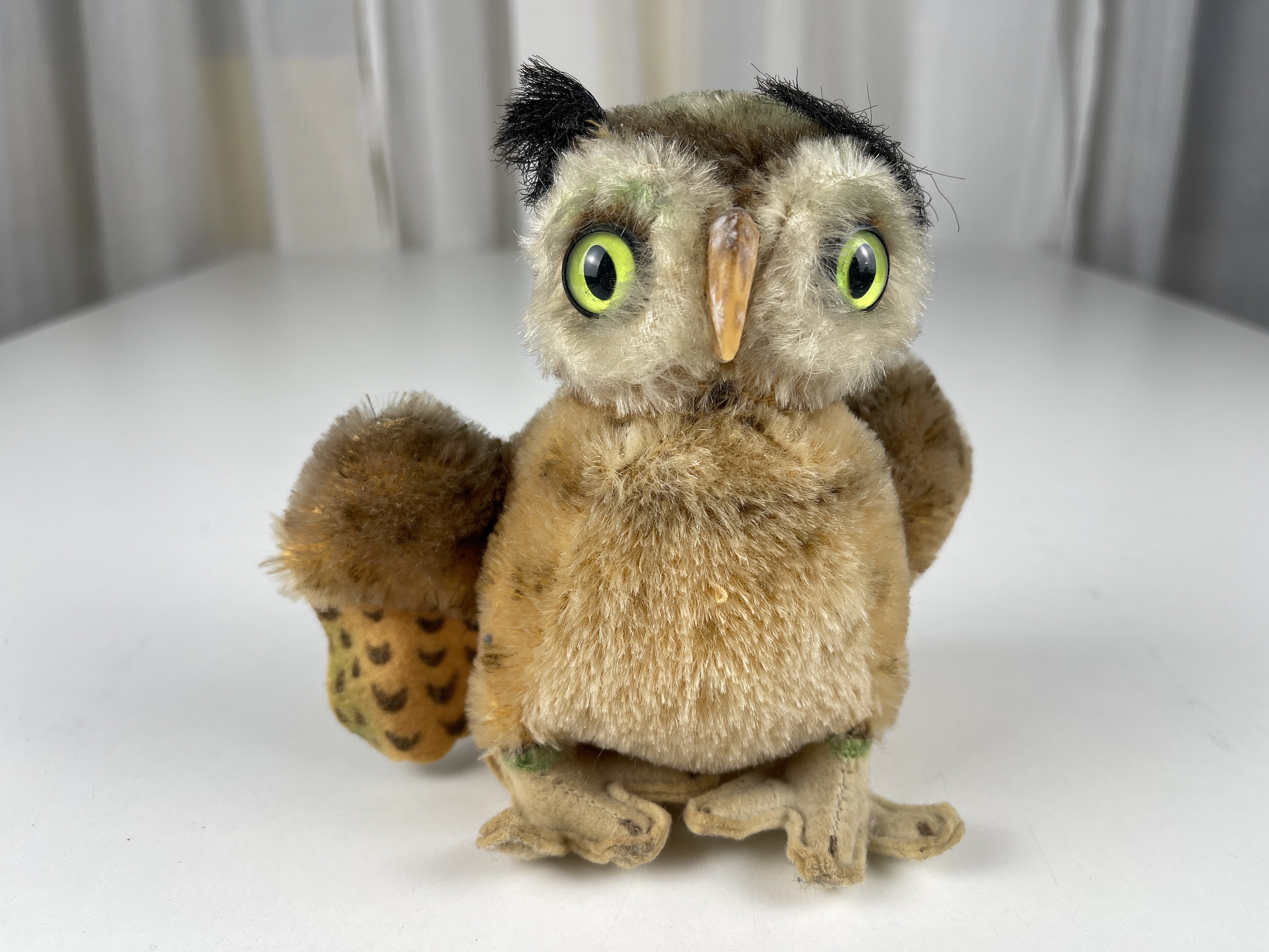 Steiff Tier Wittie Eule 13 cm. Zustand siehe Fotos 