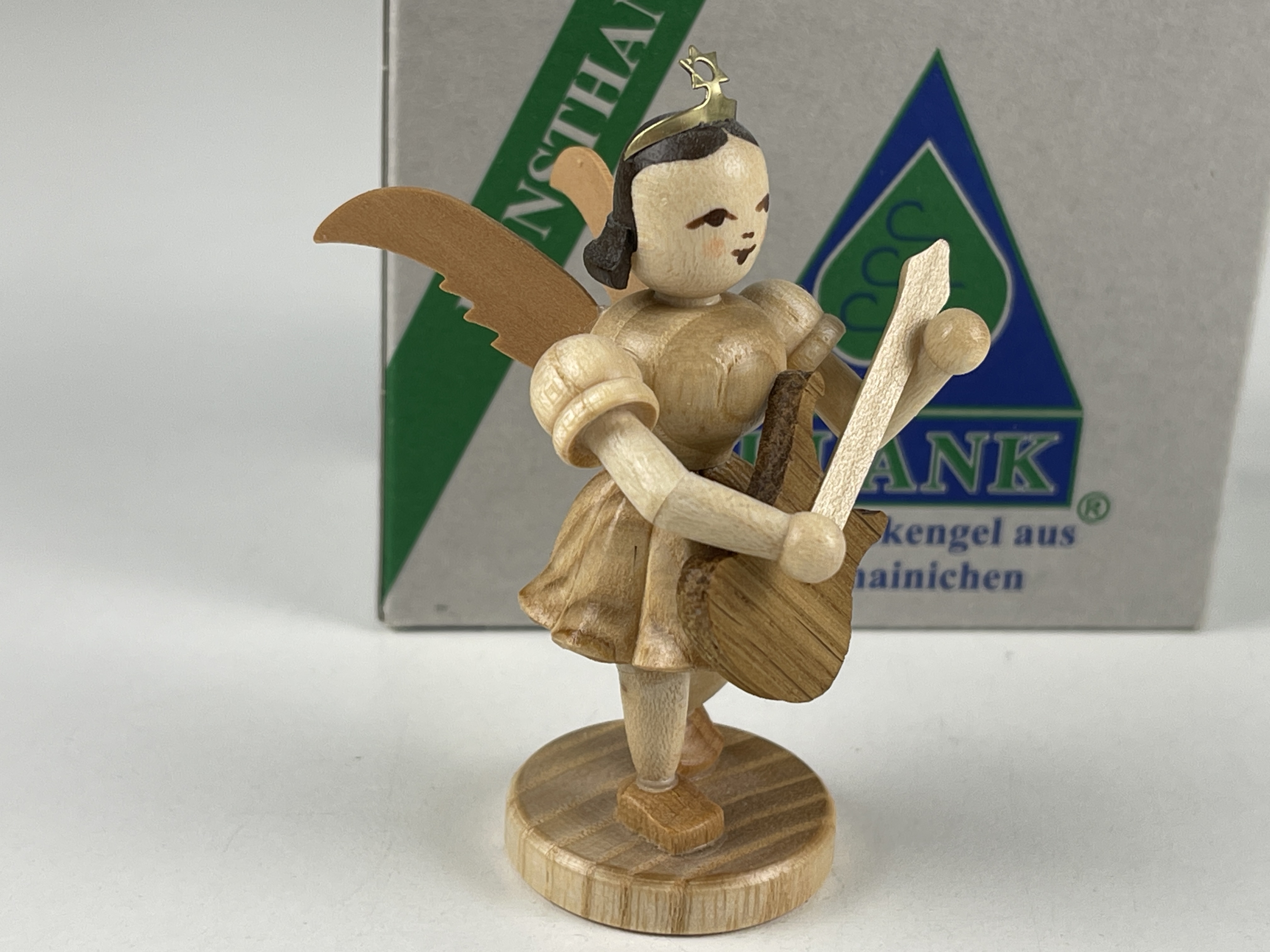 Erzgebirge Blank Figur Engel 6,8 cm. Top Zustand OVP  